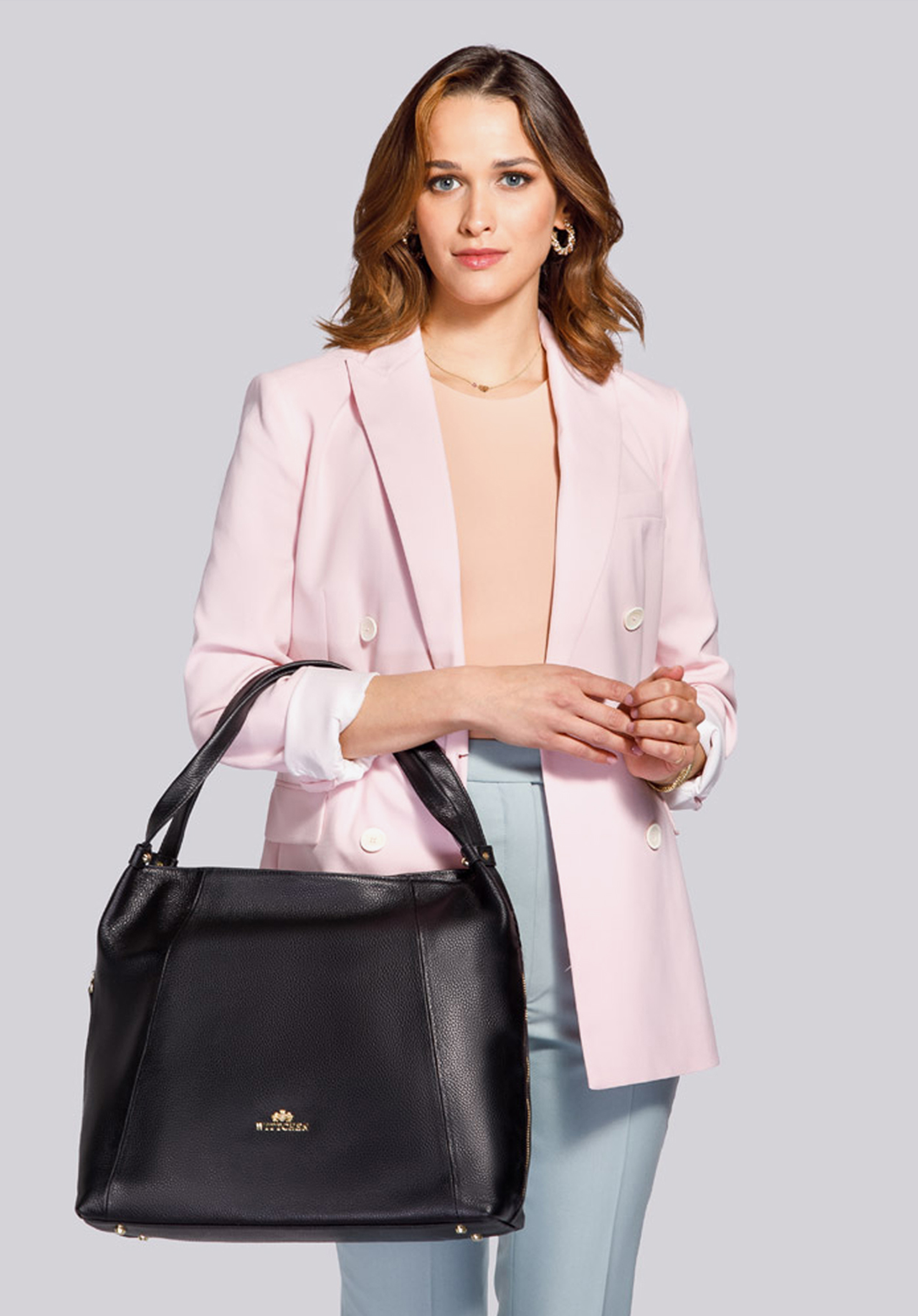 Torebka worek z miękkiej skóry