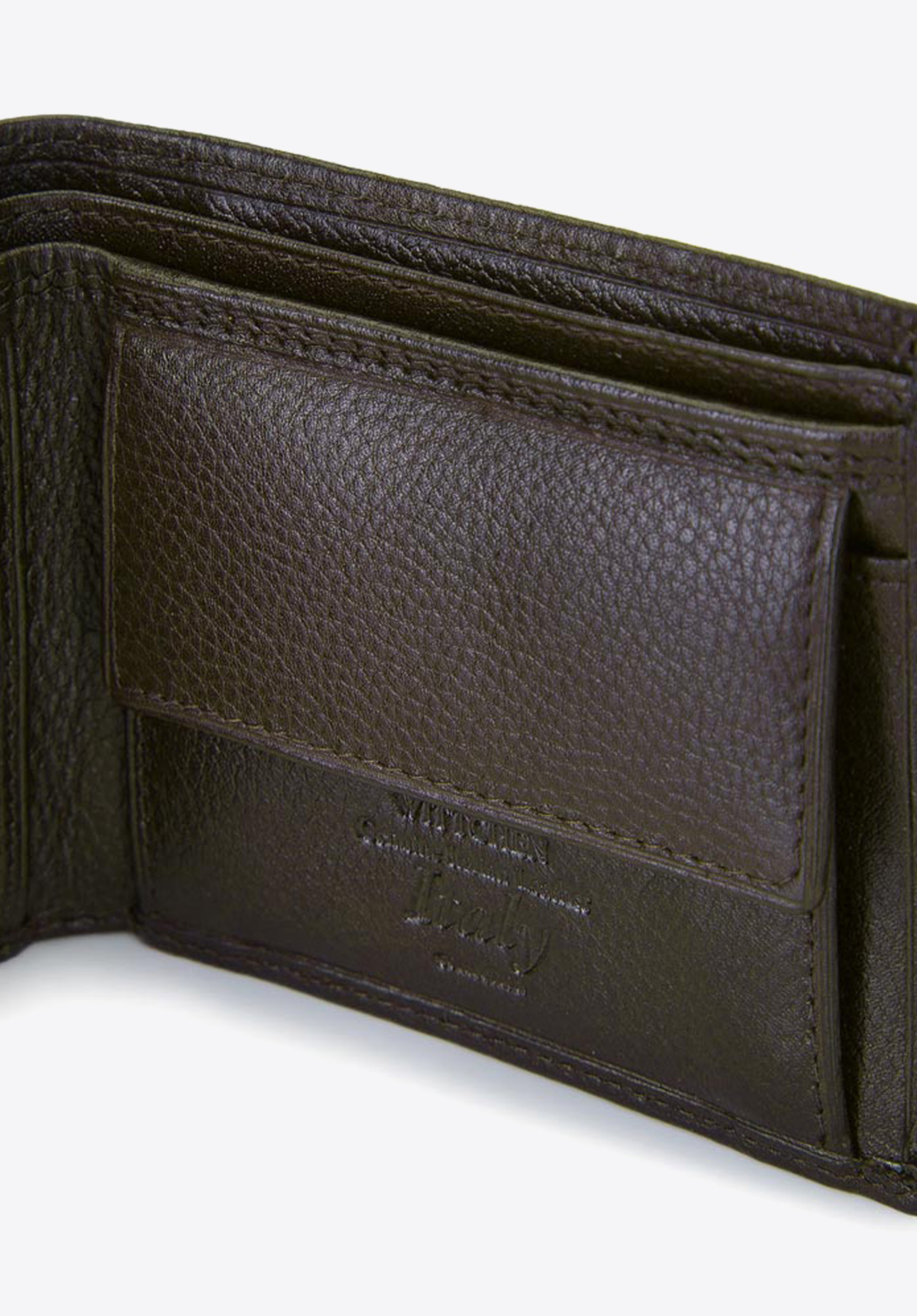 Męski portfel skórzany poziomy