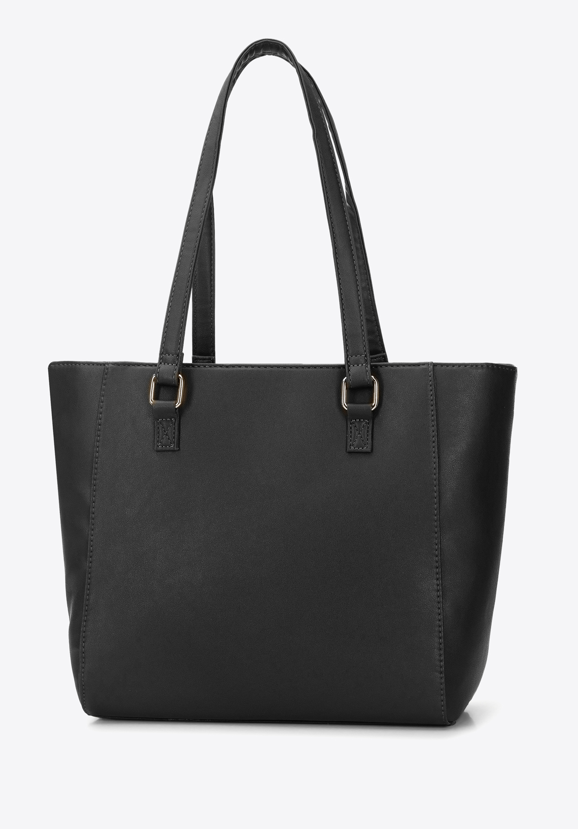 Torebka shopperka z kieszenią z przodu i chwostem