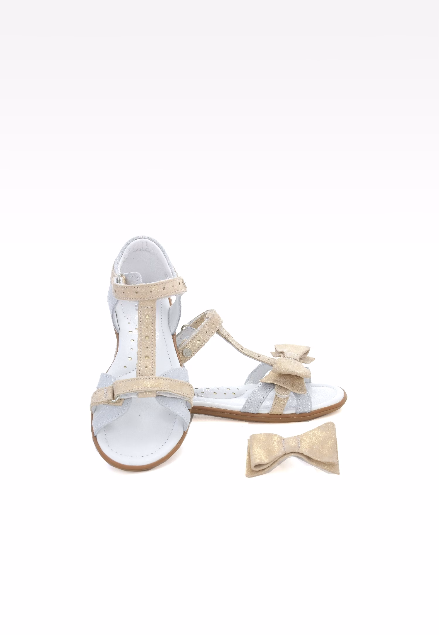 Sandały BARTEK W-56182/B87, dla dziewcząt, biały