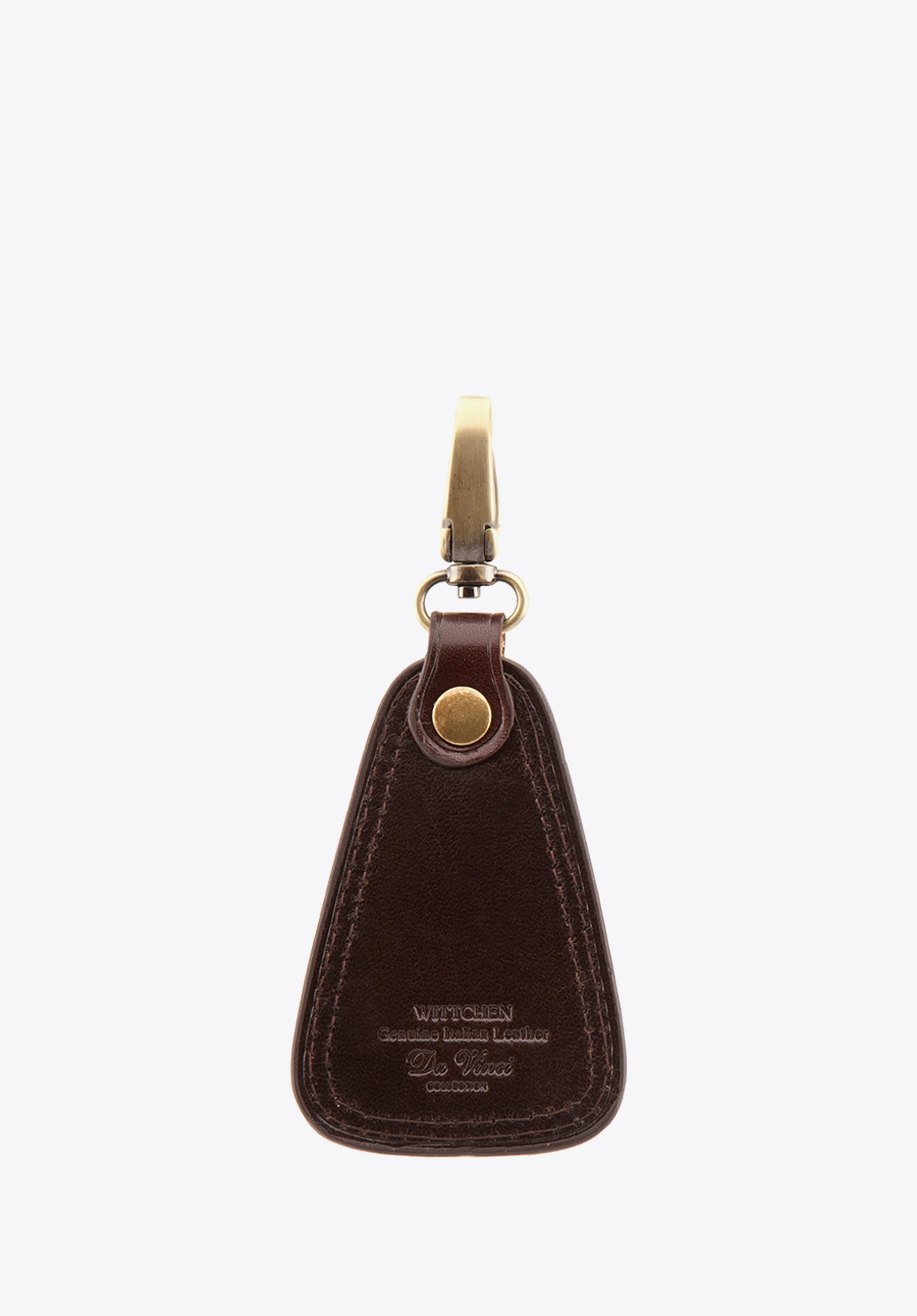 Brelok skórzany trójkątny