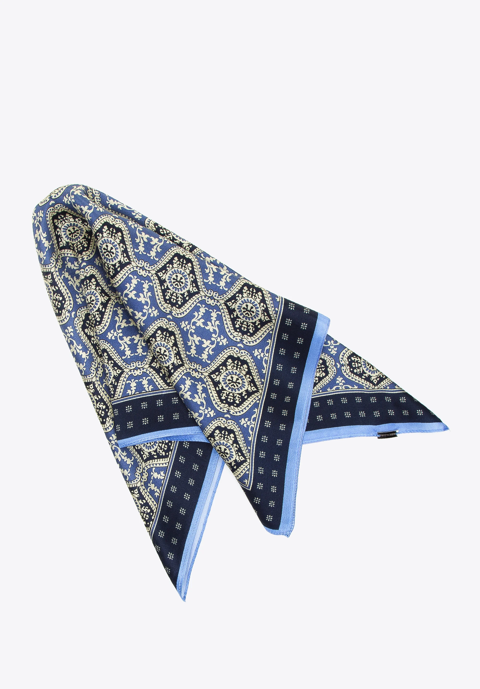 Damska apaszka jedwabna we wzory