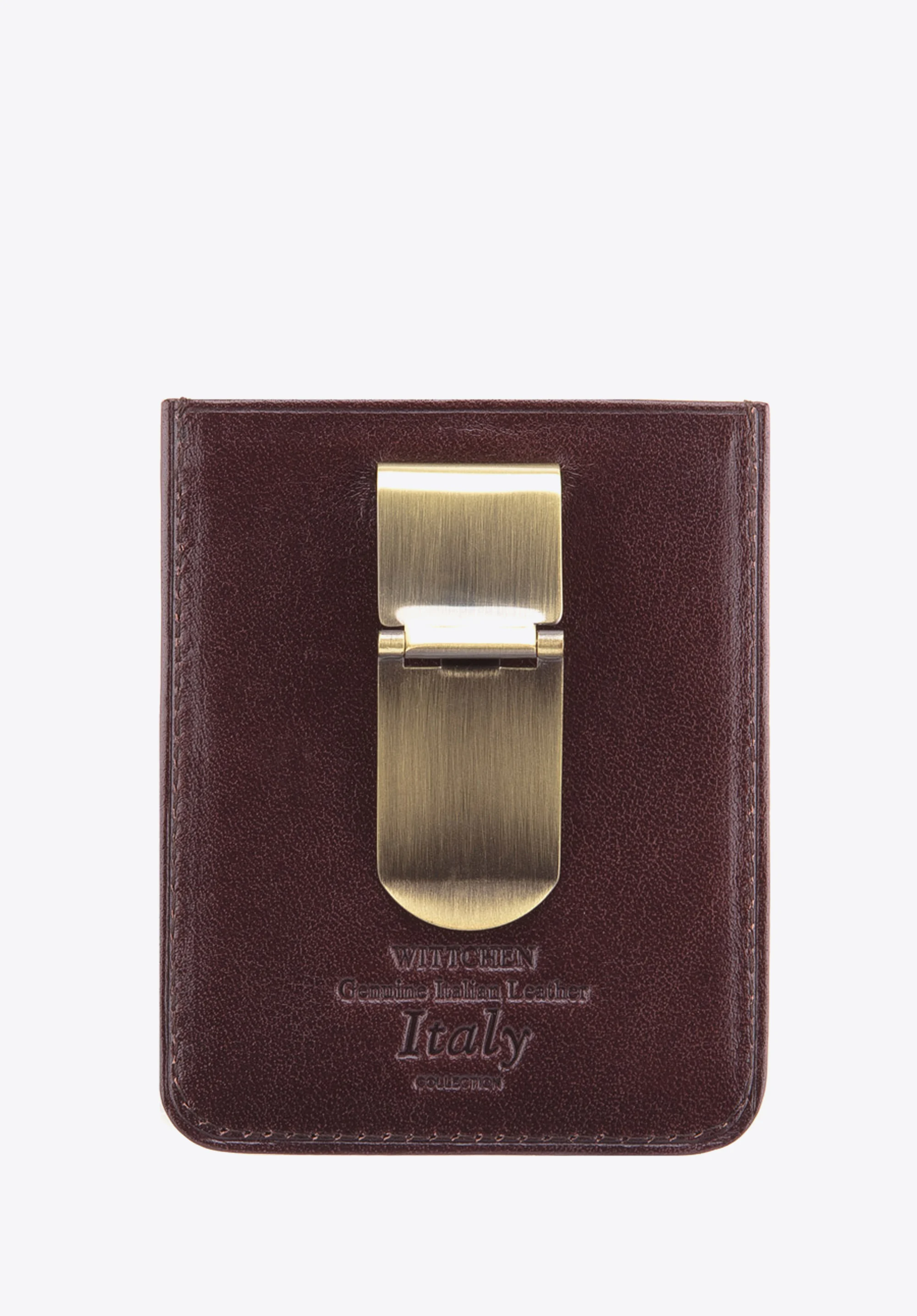 Etui na karty skórzane przezroczyste