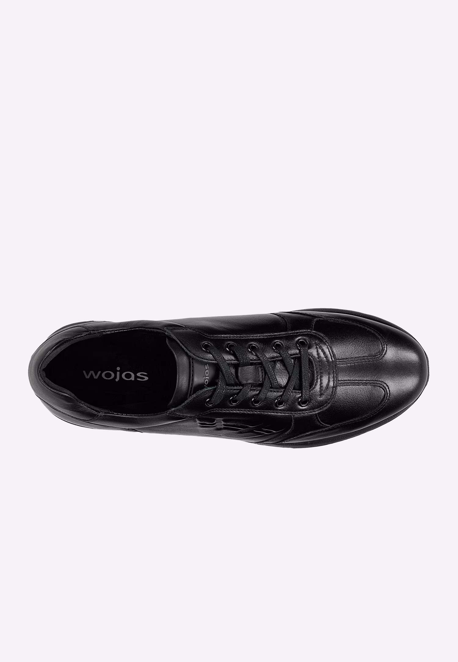 Czarne sneakersy męskie z tłoczonym logo