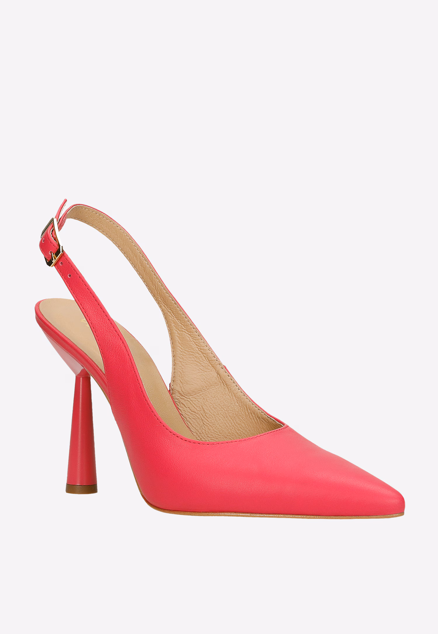 Różowe szpilki z noskiem w szpic