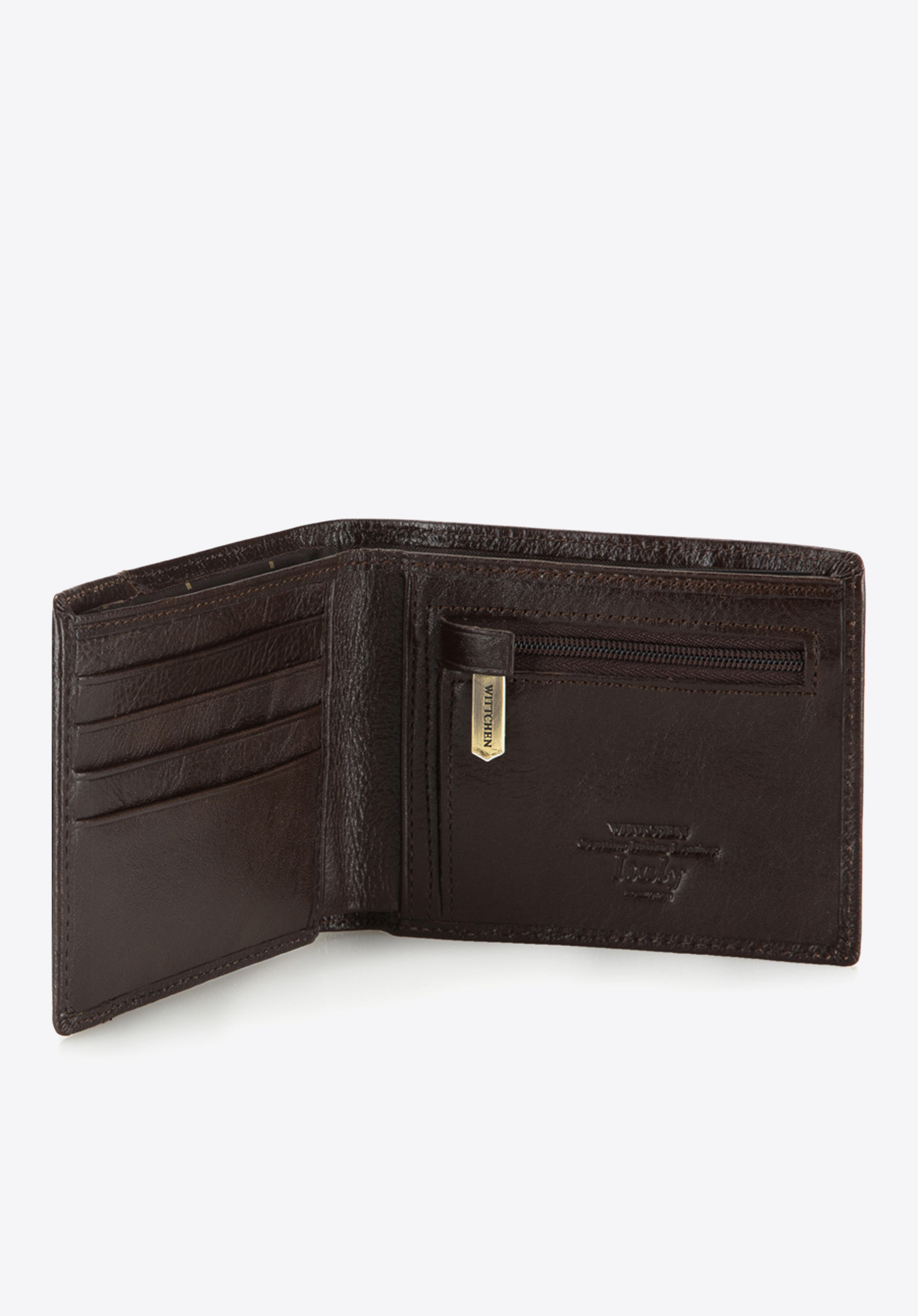 Portfel skórzany z wyjmowanym panelem