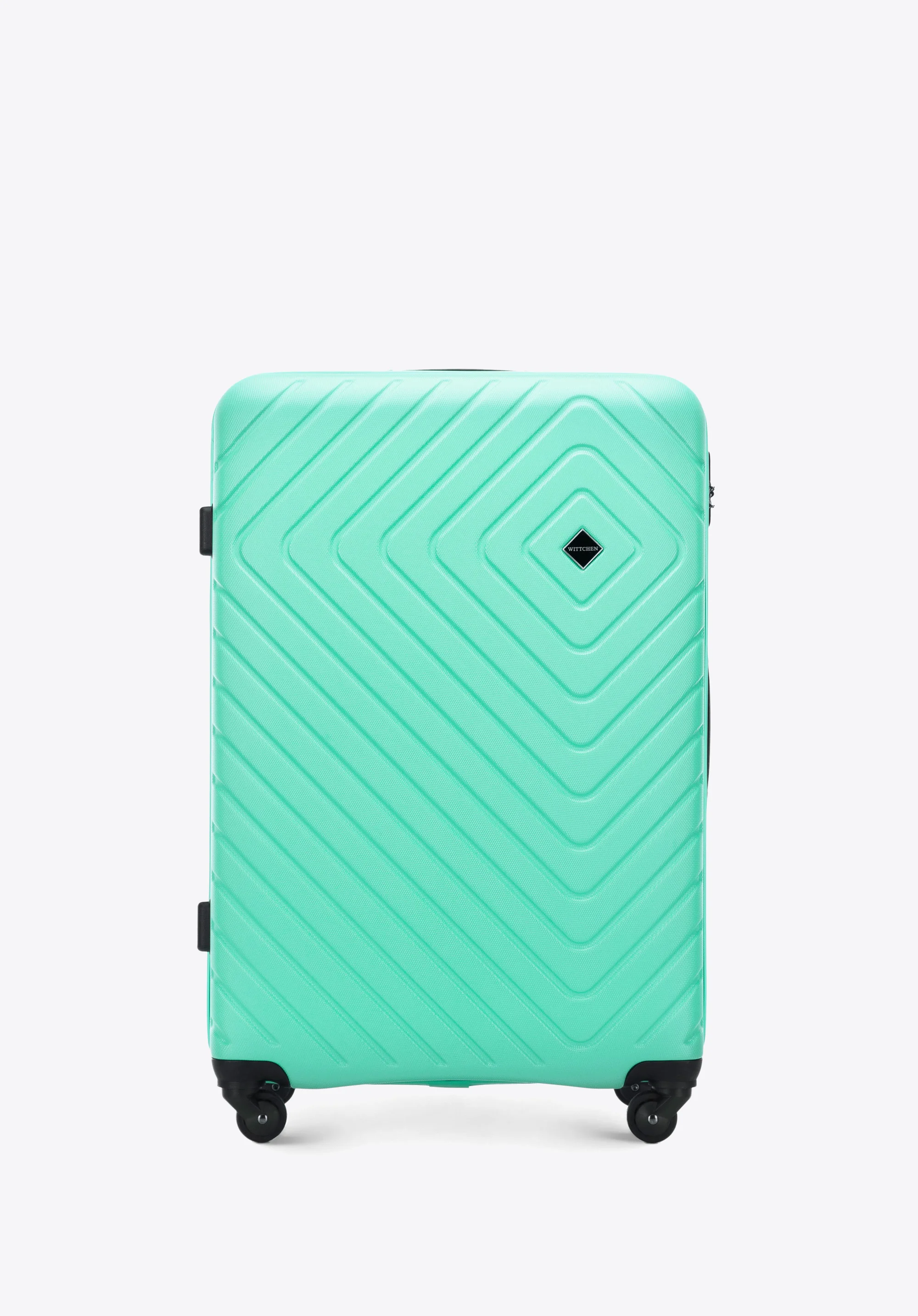 Walizka kabinowa z ABS-u z geometrycznym tłoczeniem