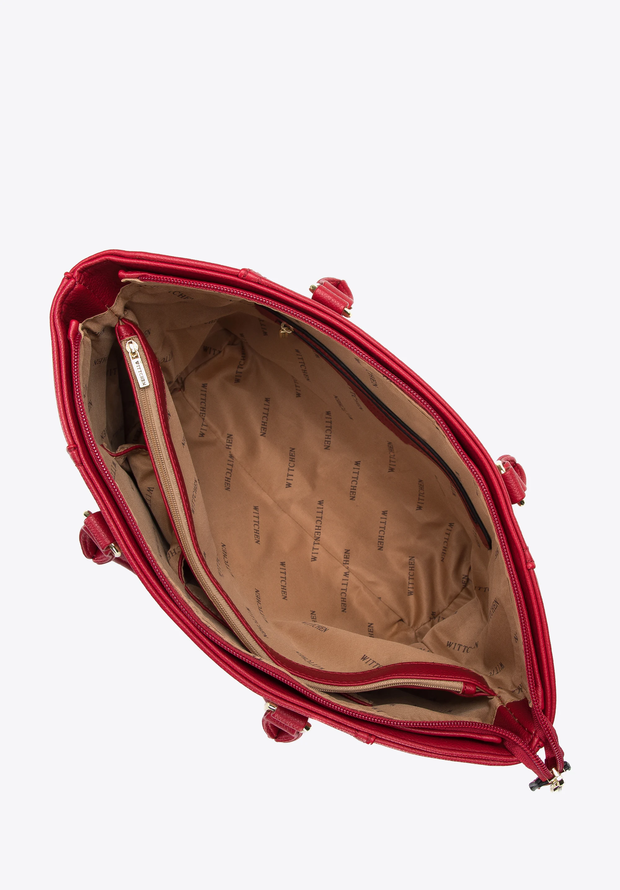 Torebka kuferek z płaską kieszenią z przodu