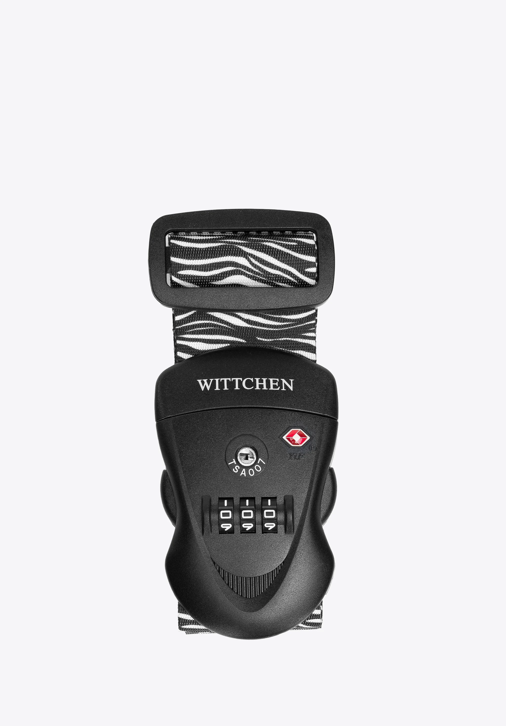 Pas zabezpieczający bagaż z zamkiem