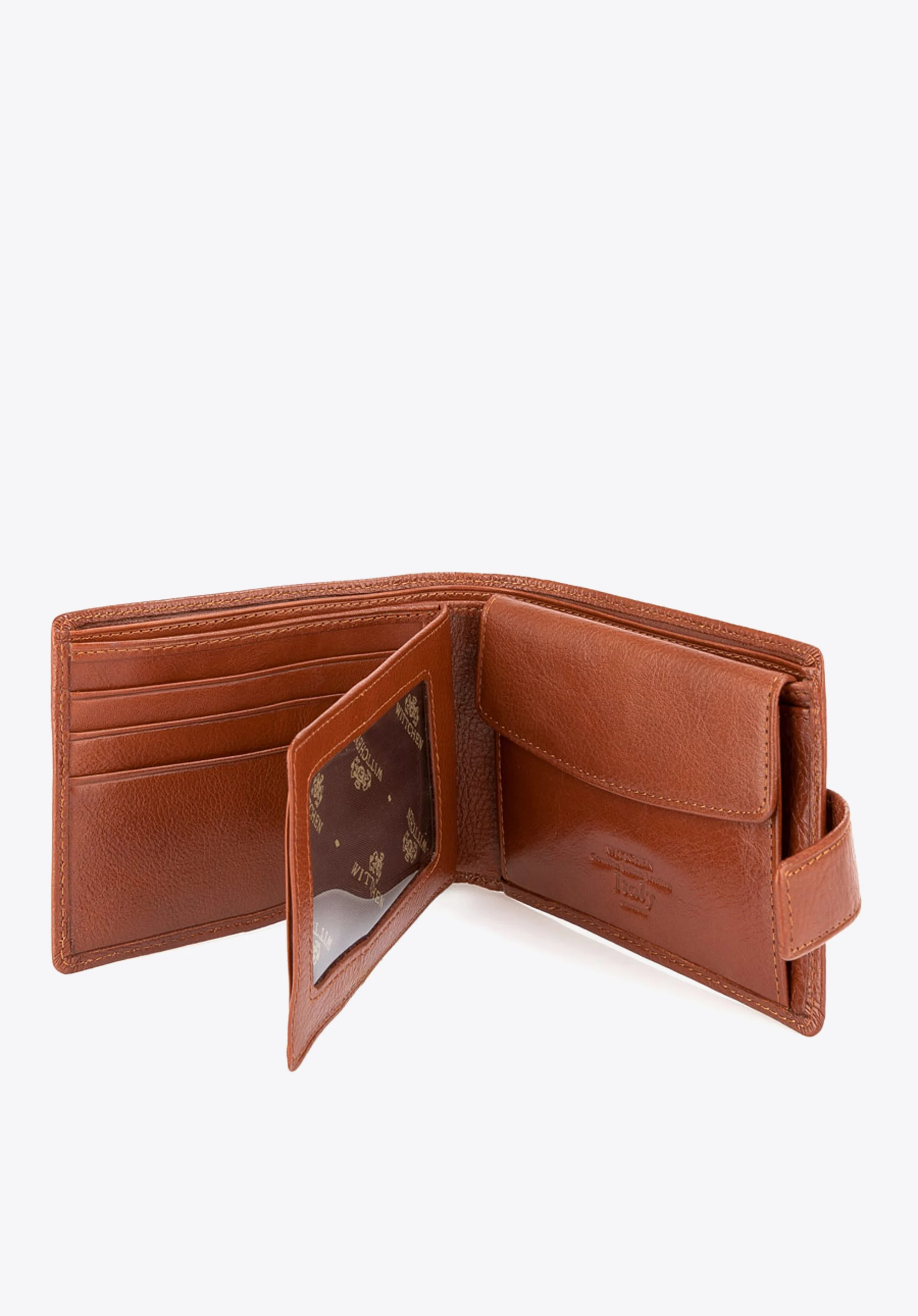 Męski portfel skórzany średni