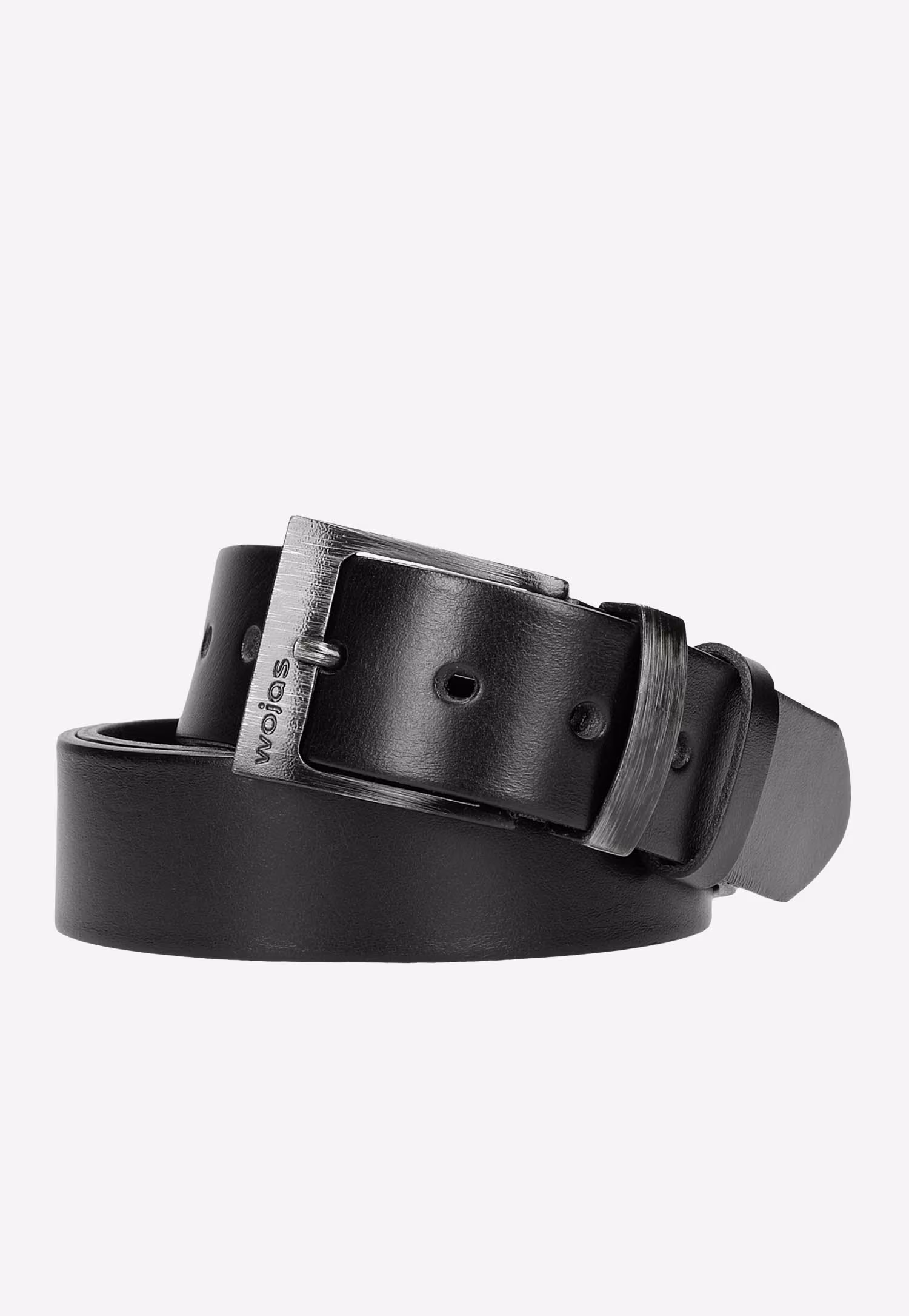 Skórzany czarny pasek męski