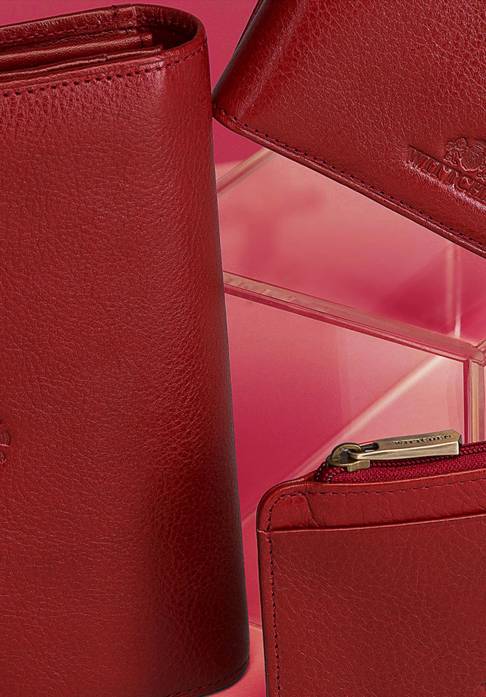 Etui na karty kredytowe skórzane na zamek