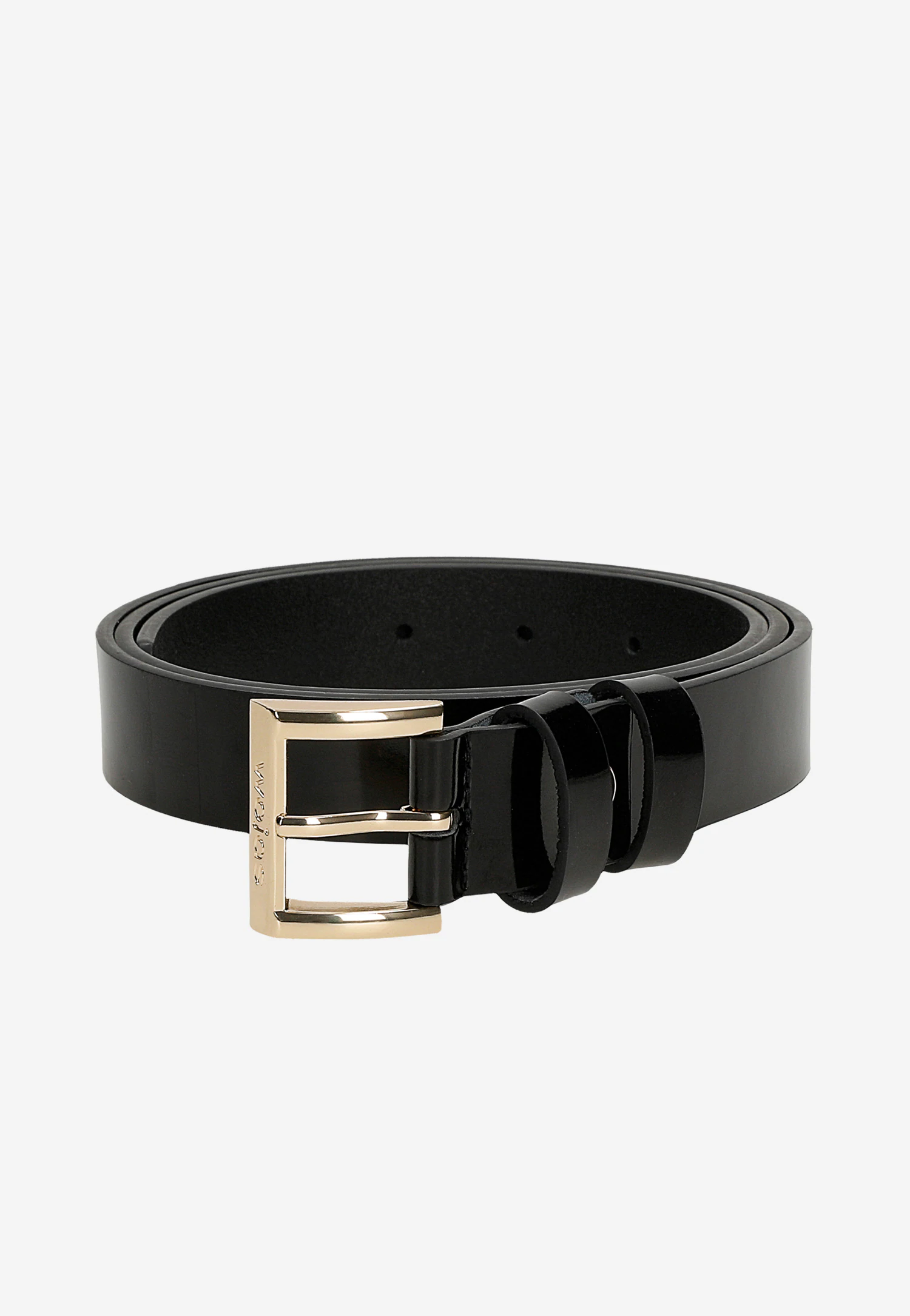 Beżowy pasek damski z dwoiny welurowej