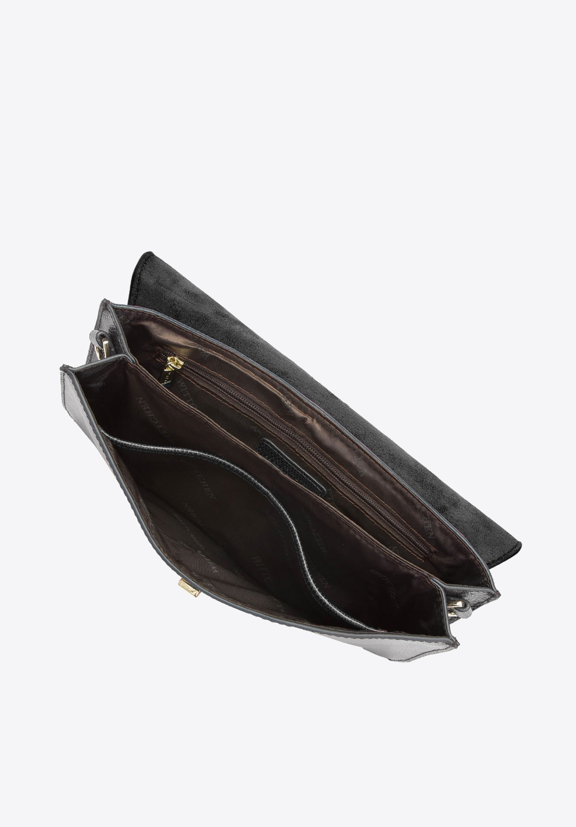 Damska listonoszka skórzana z wężową fakturą