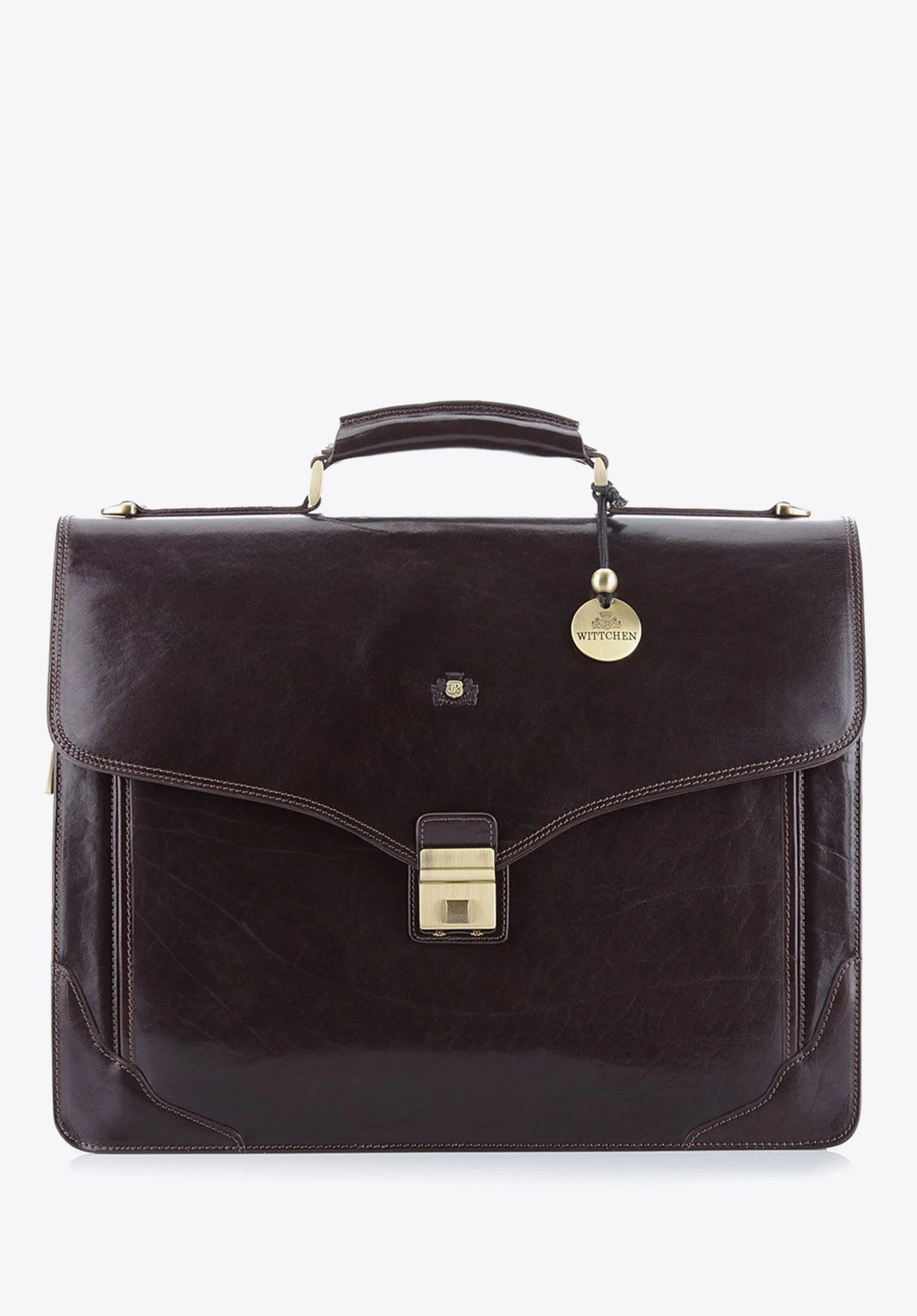 Teczka ze skóry z wyciętą klapą