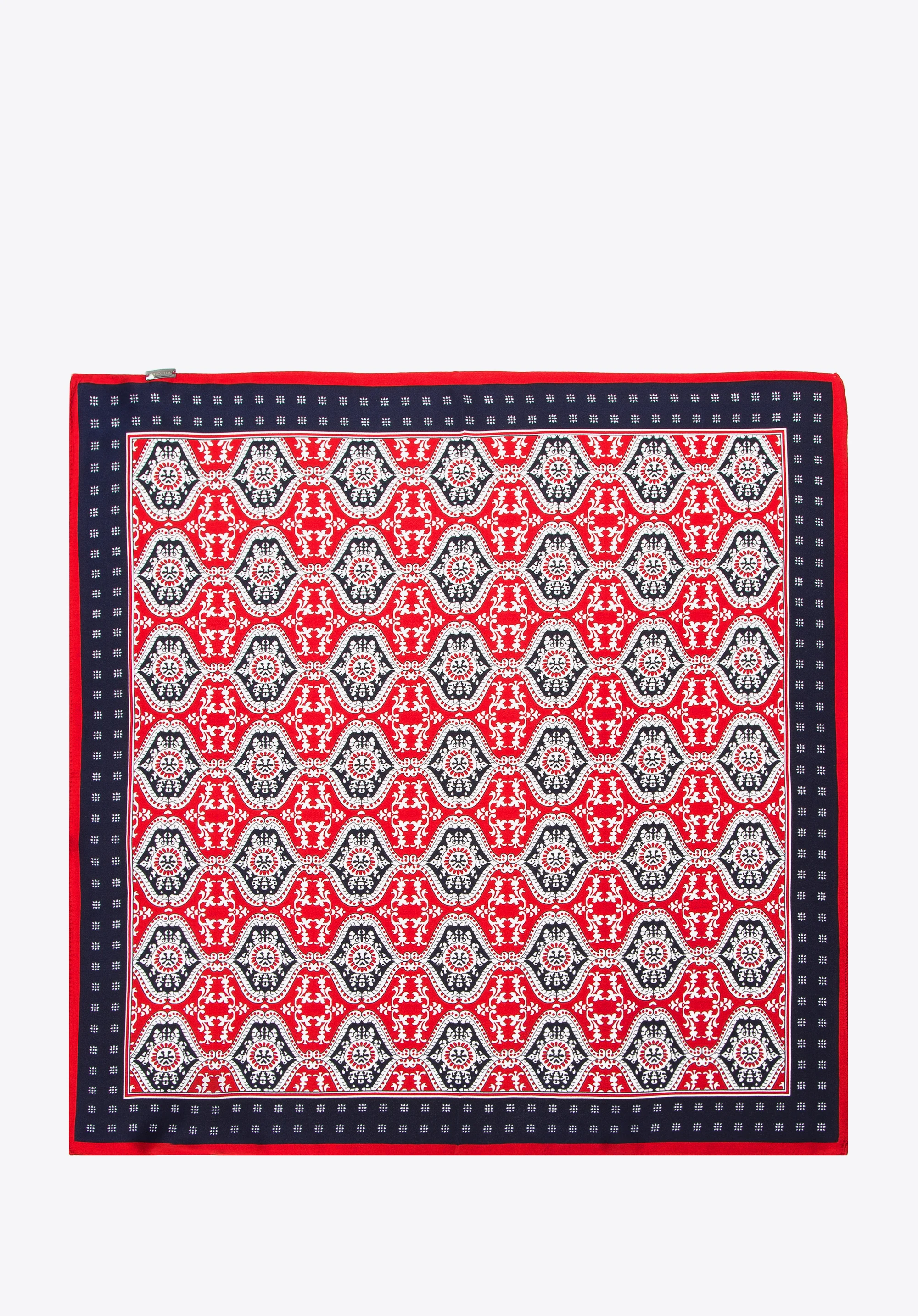 Damska apaszka jedwabna we wzory