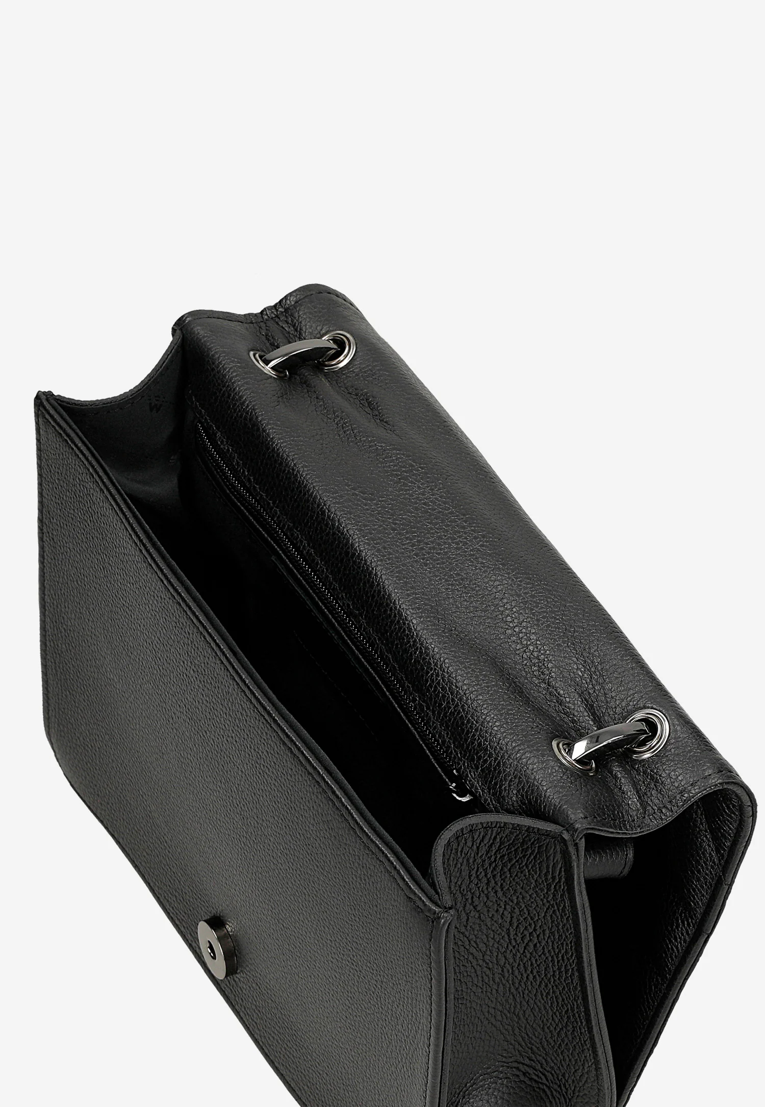 Czarna pikowana torebka damska