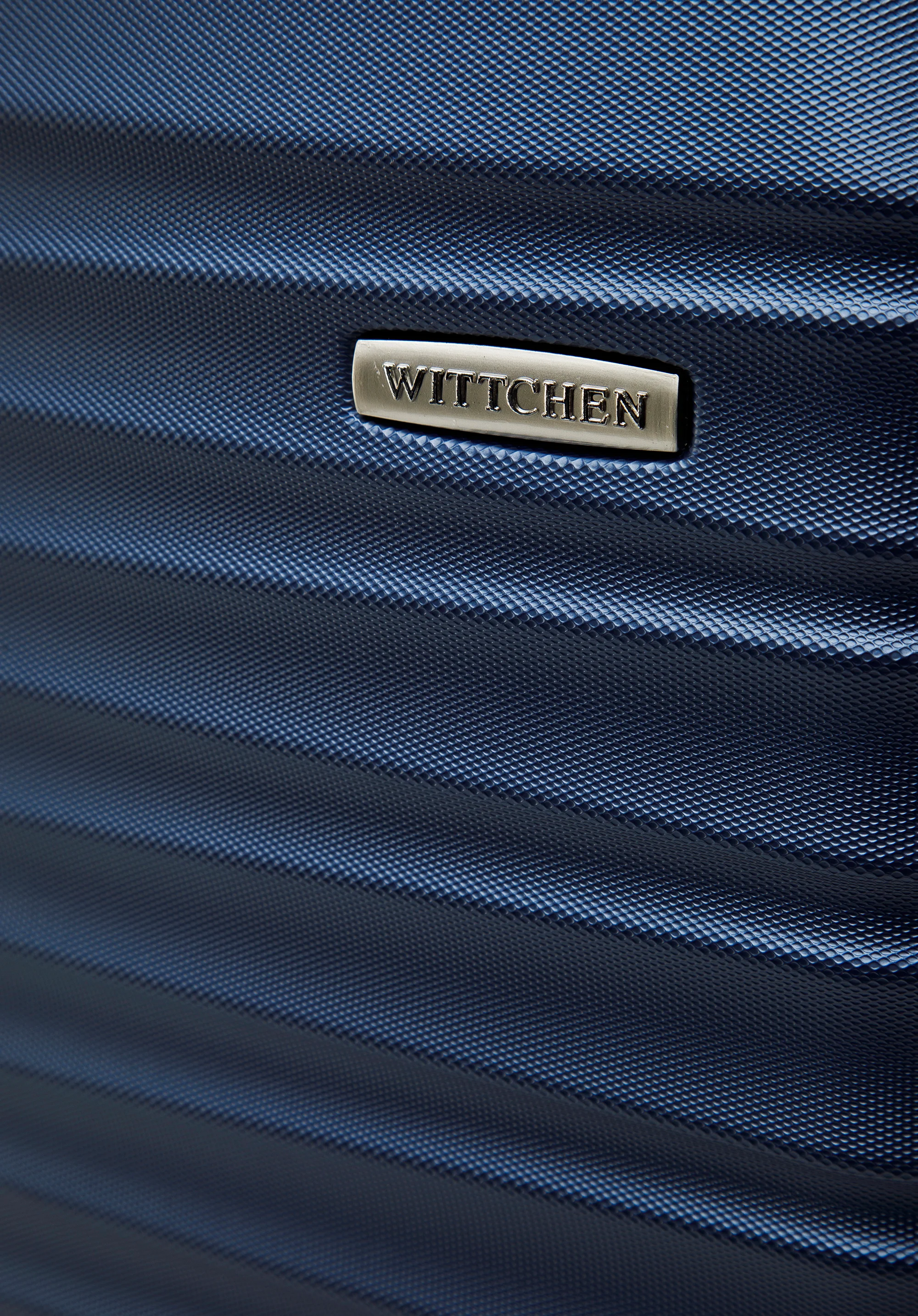 Duża walizka z ABS-u z żebrowaniem