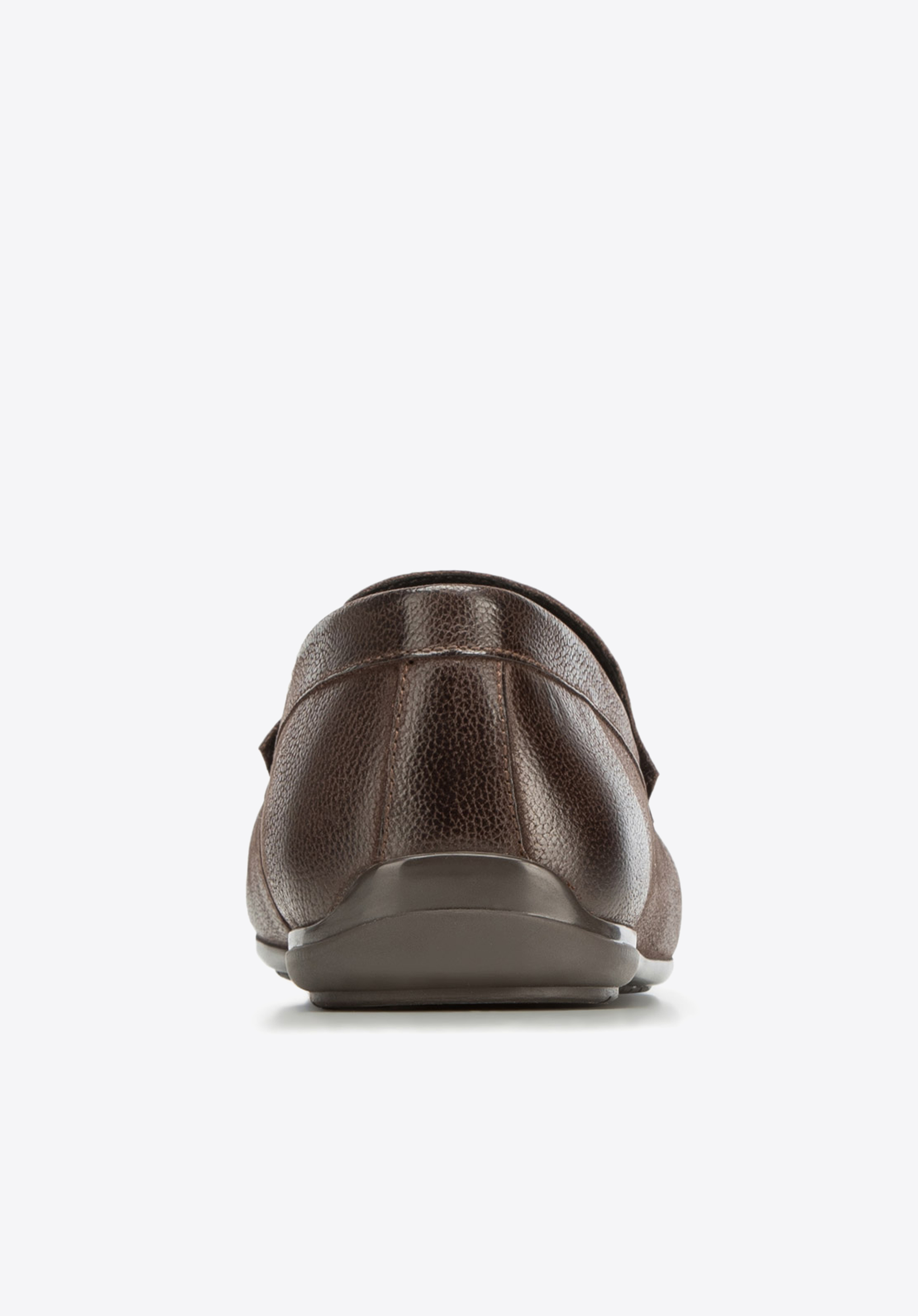 Męskie mokasyny z nubuku z chwostami