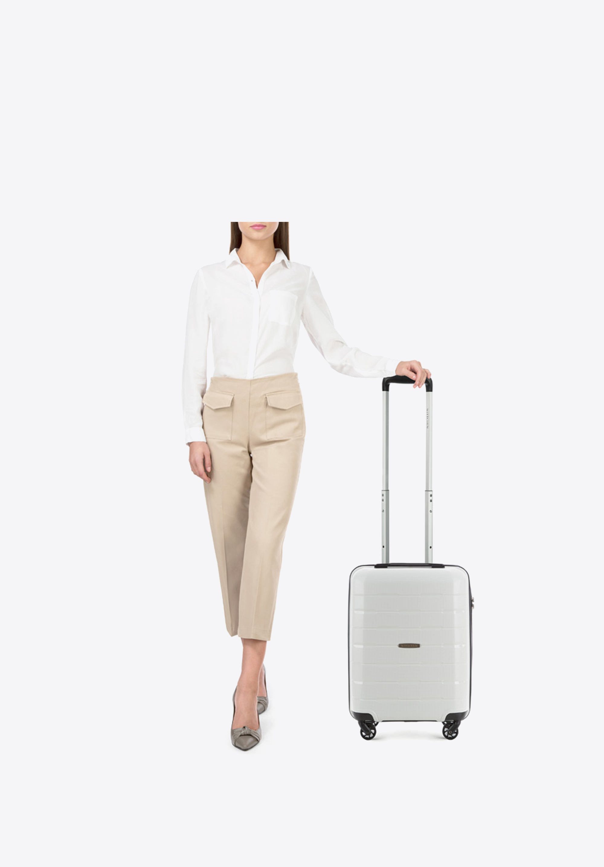 Walizka kabinowa z polipropylenu żłobiona