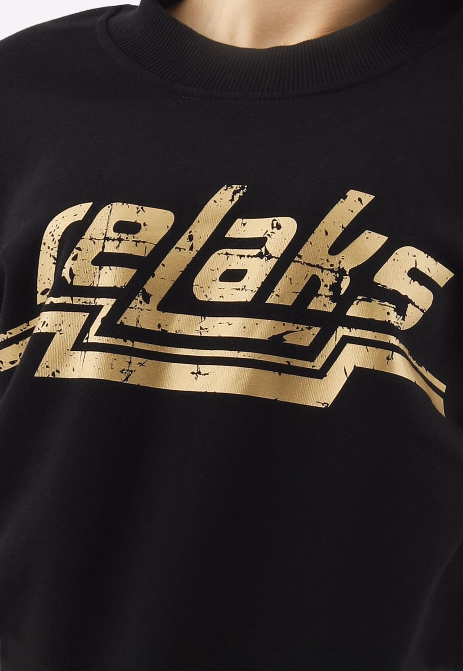 Czarna bluza damska RELAKS z marszczonymi rękawami