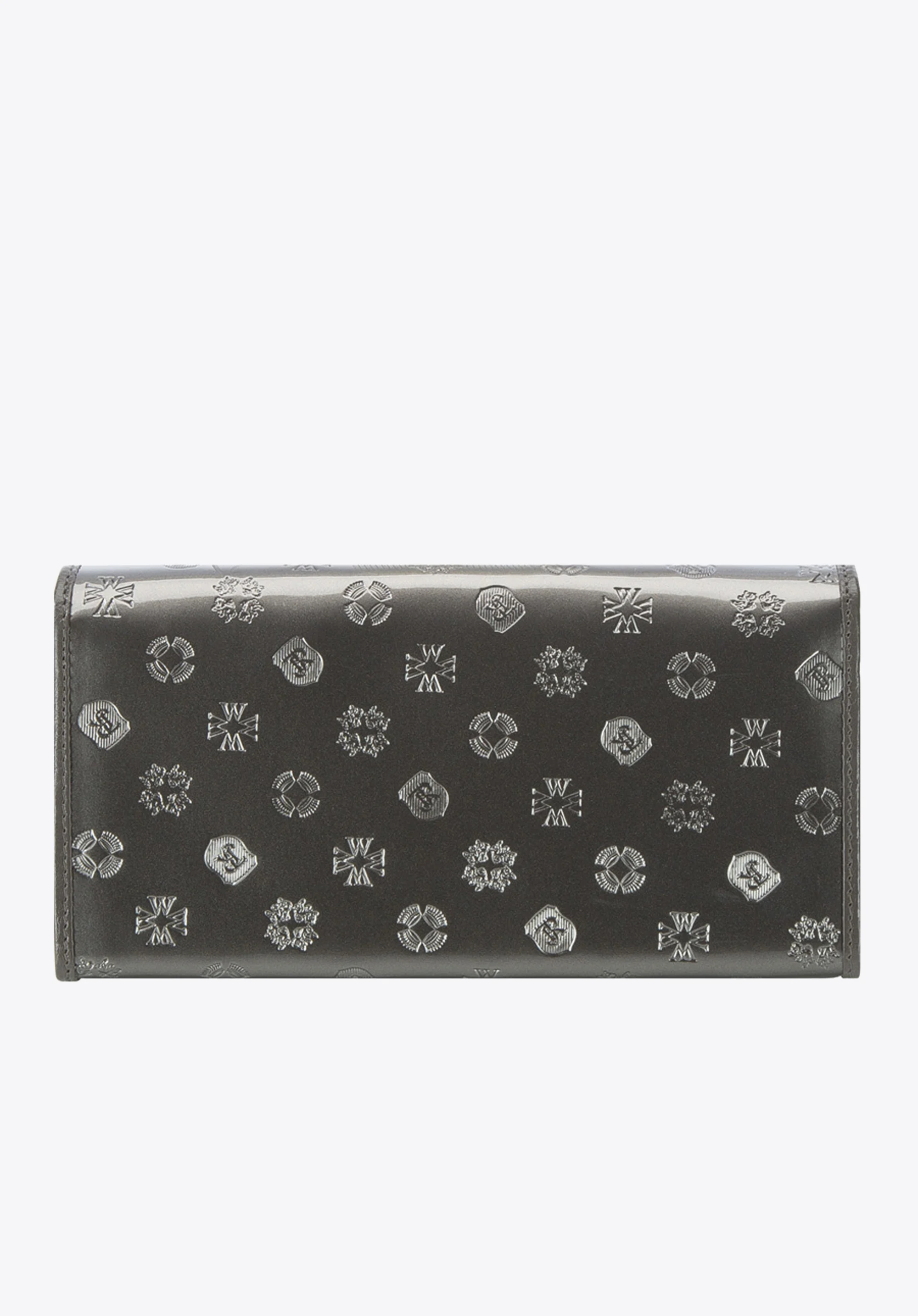 Damski portfel skórzany tłoczony w monogram