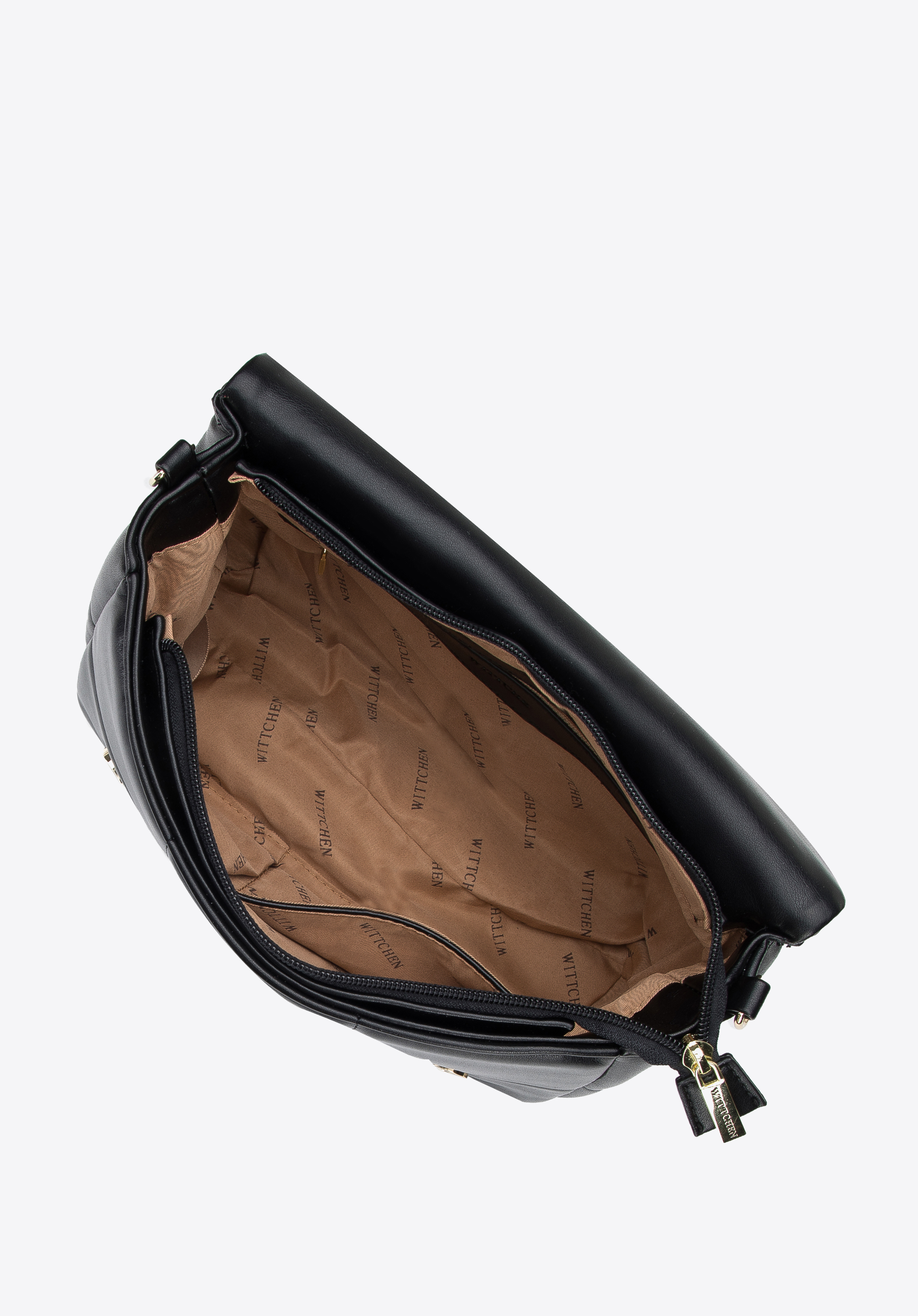 Damska listonoszka z miękkiej pikowanej ekoskóry