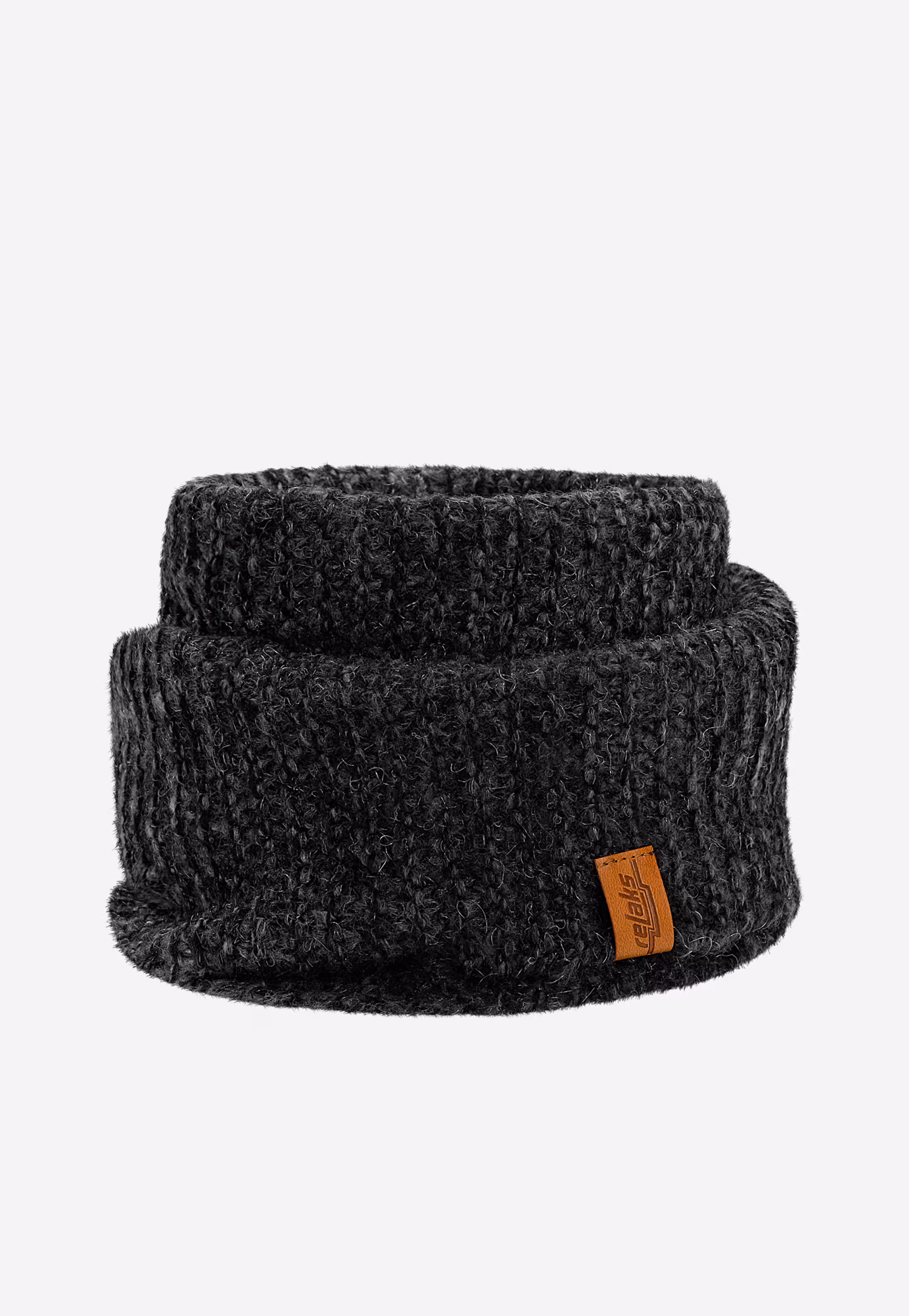 Popielaty cieniowany zestaw RELAKS czapka + komin