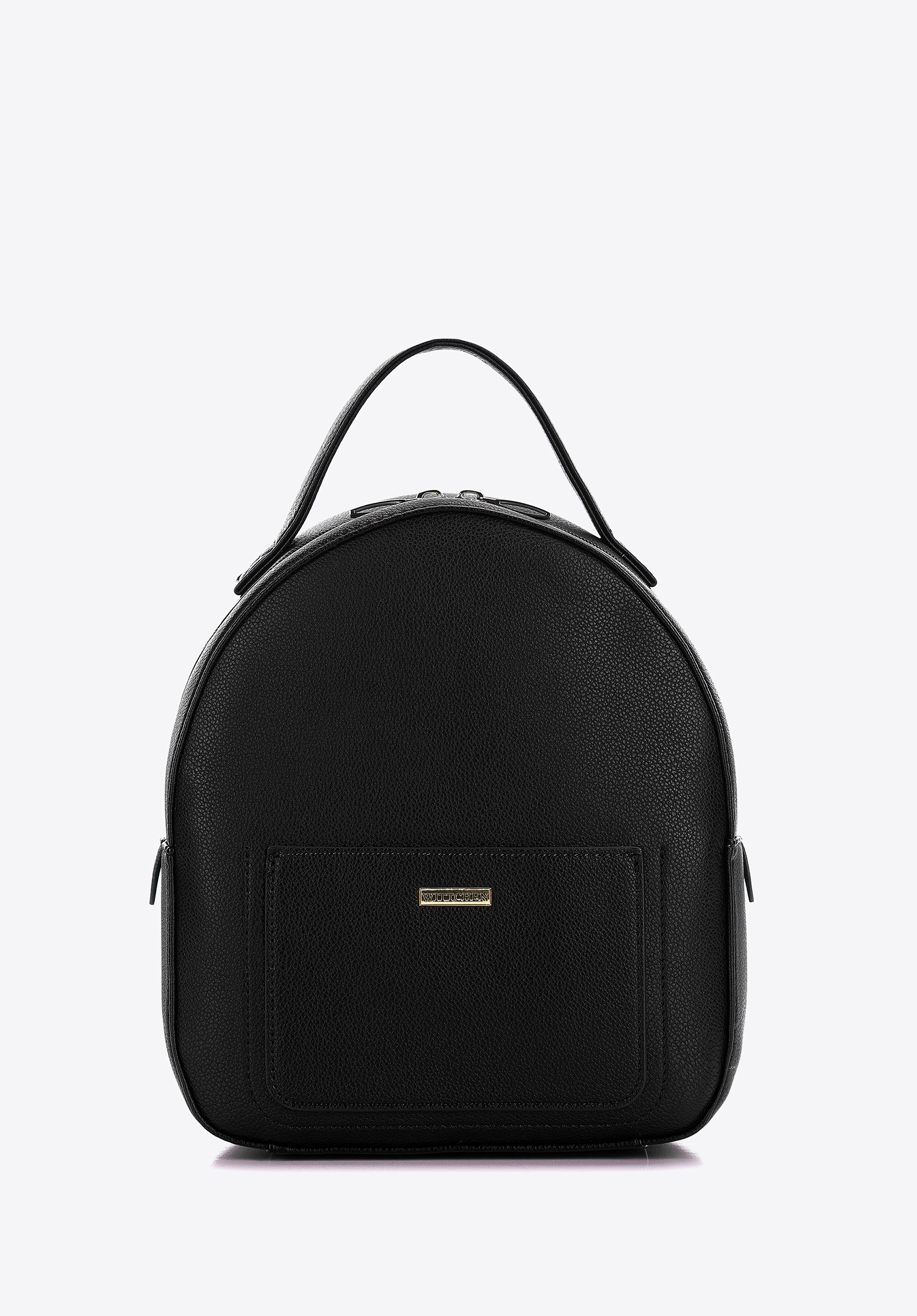 Damski plecak z ekoskóry zaokrąglony mały