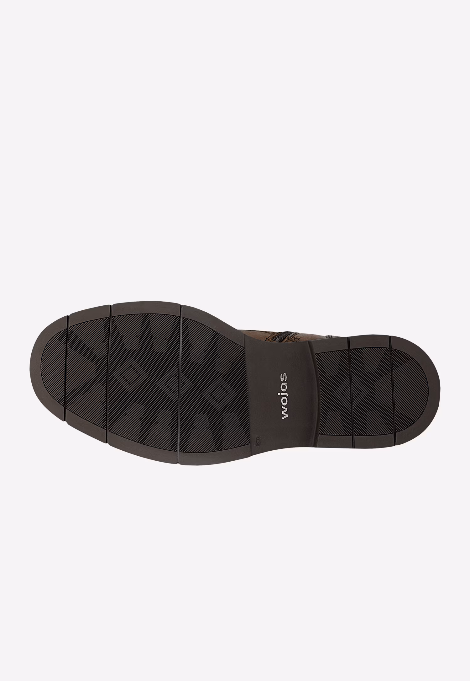 Brązowe ocieplane trzewiki męskie skórzane