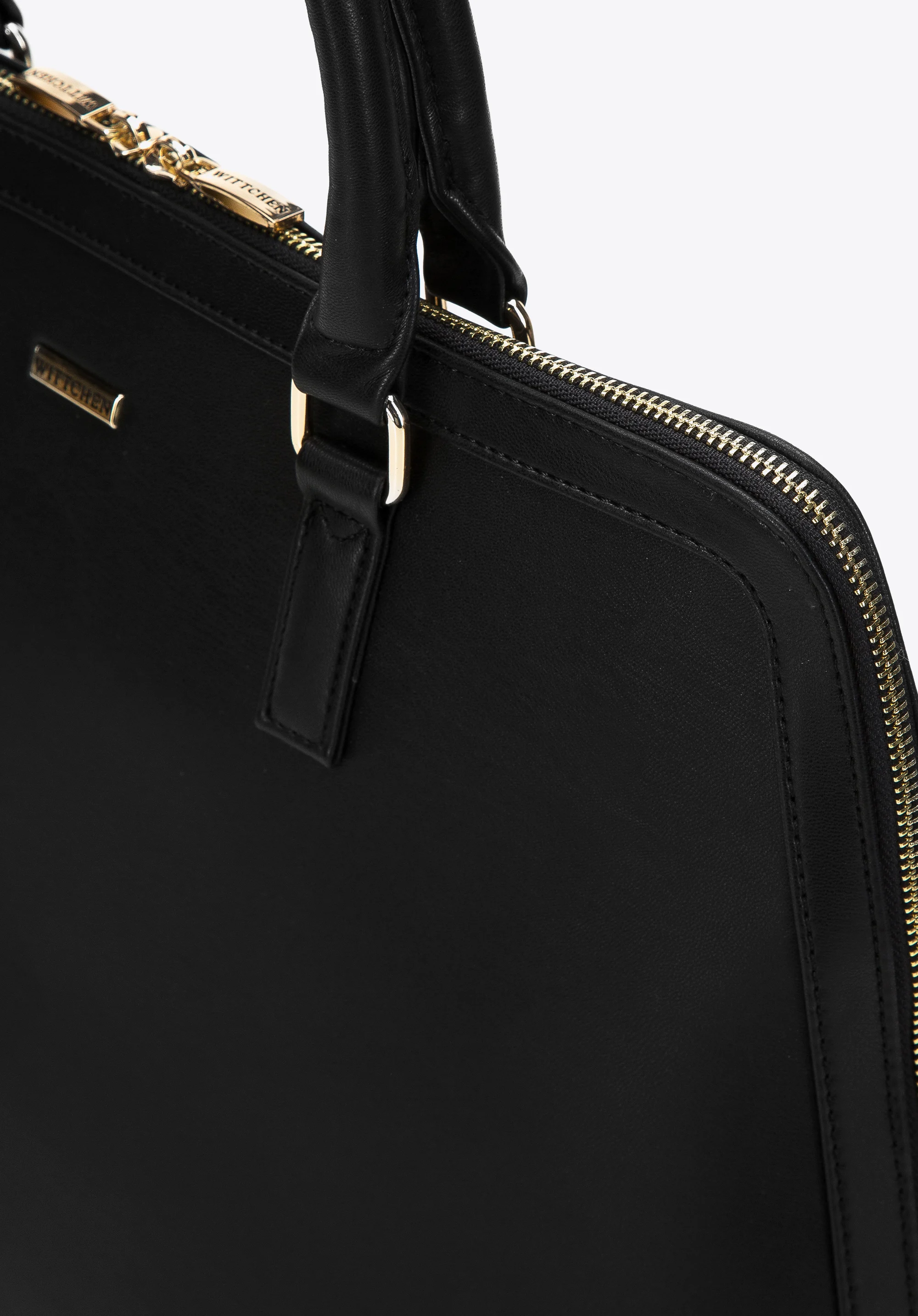 Damska torba na laptopa 13” z ekoskóry trapezowa