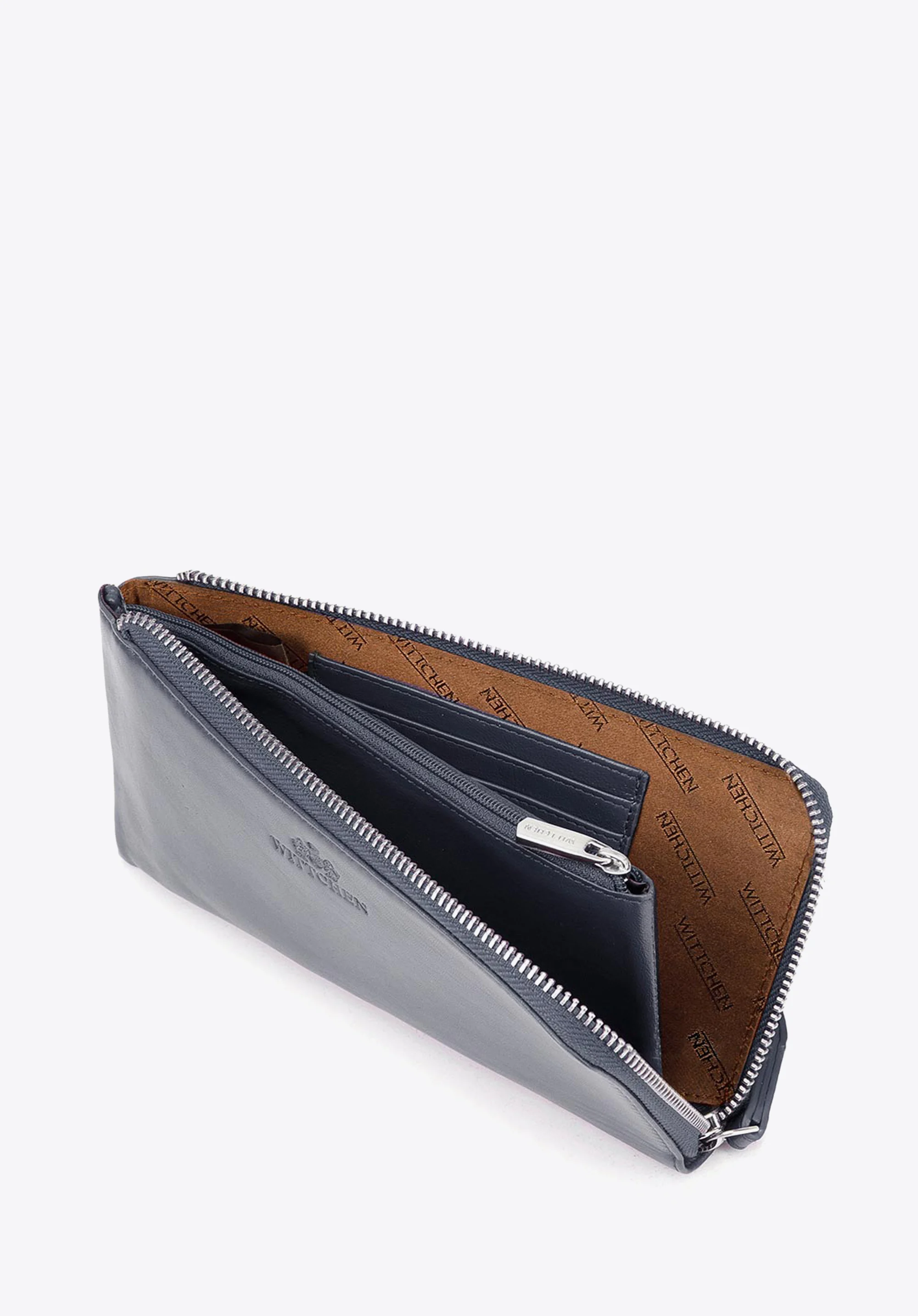 Damski portfel ze skóry duży z uchwytem