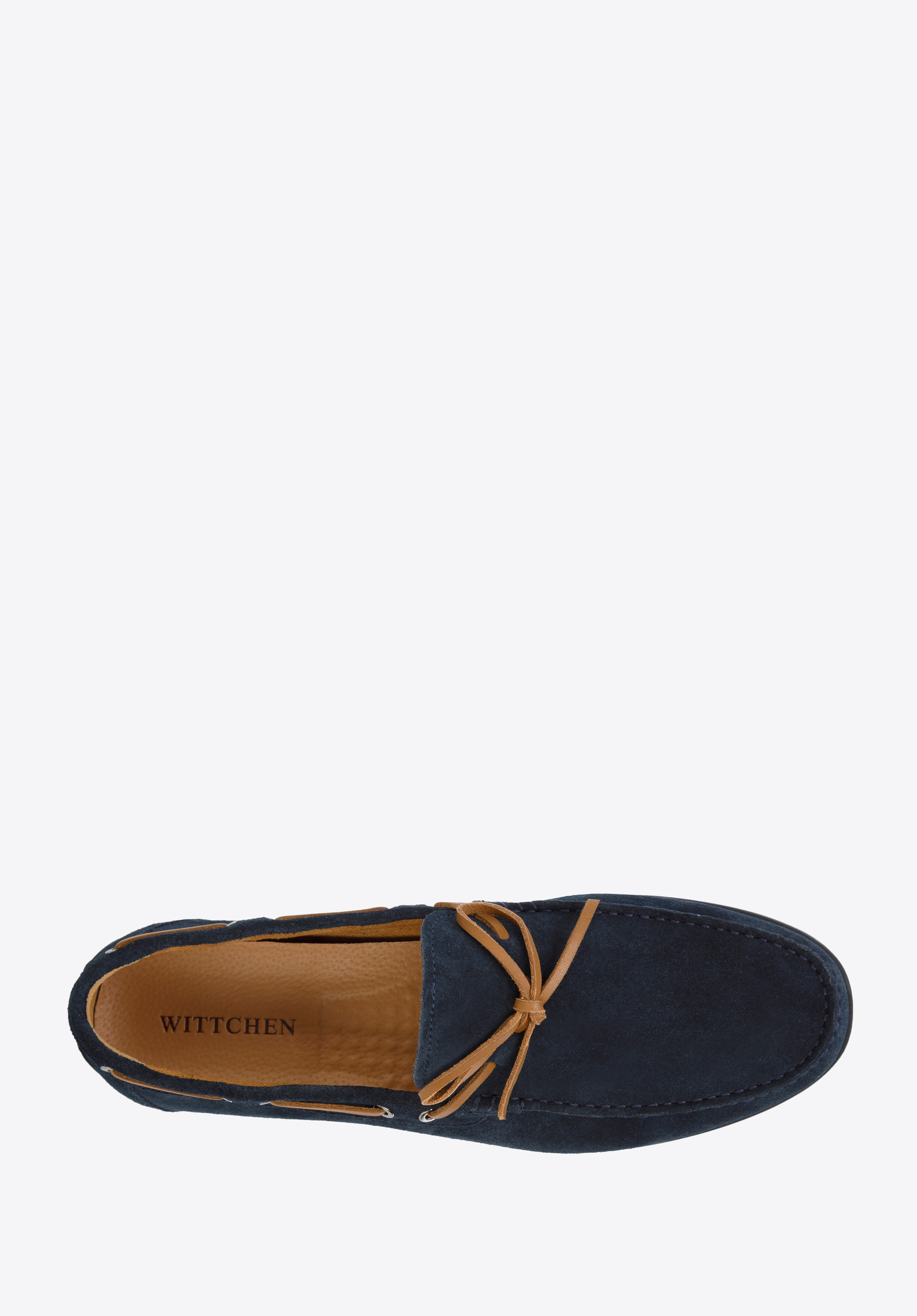 Męskie mokasyny zamszowe samochodowe z rzemykiem