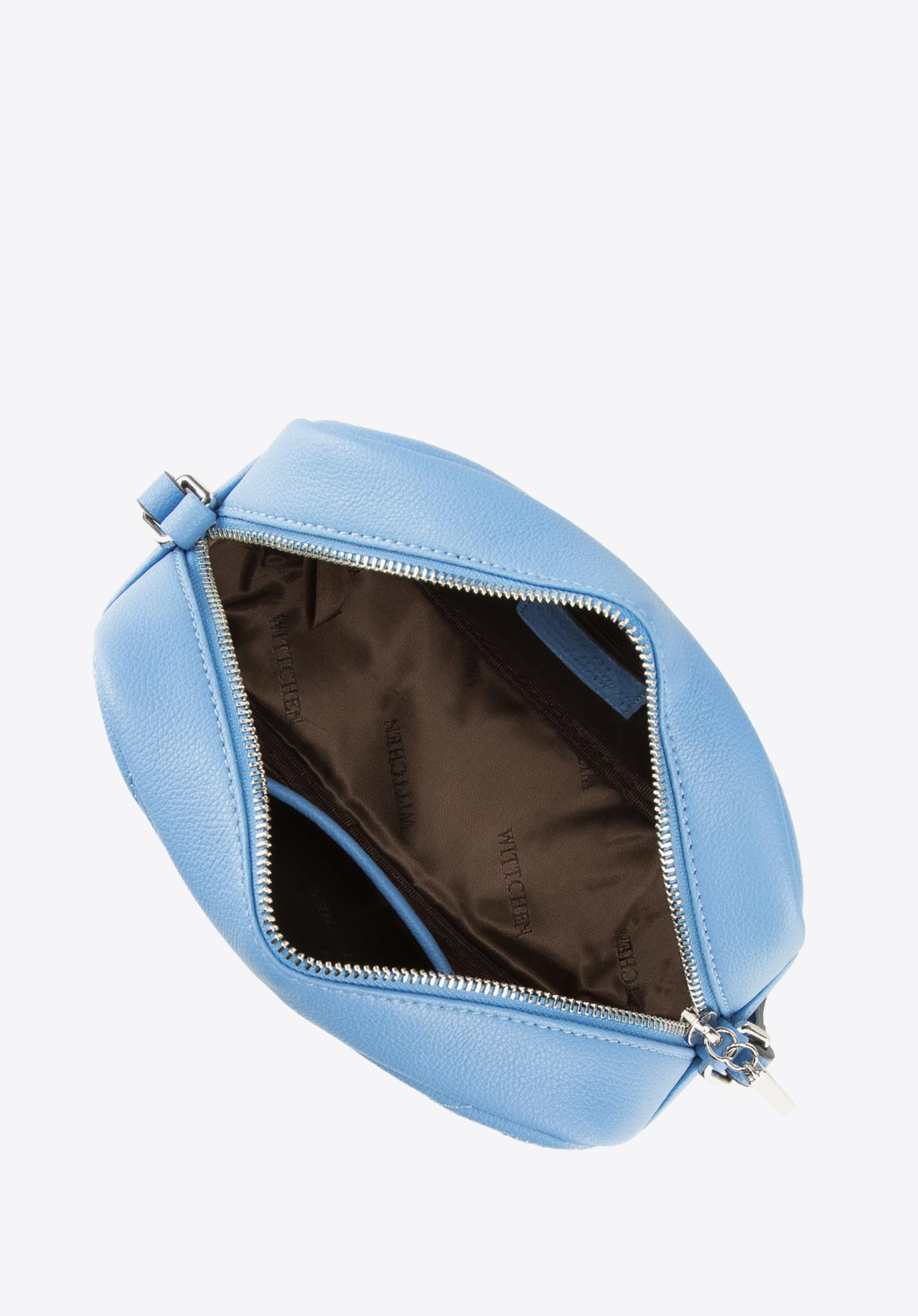 Damska listonoszka skórzana w zygzaki