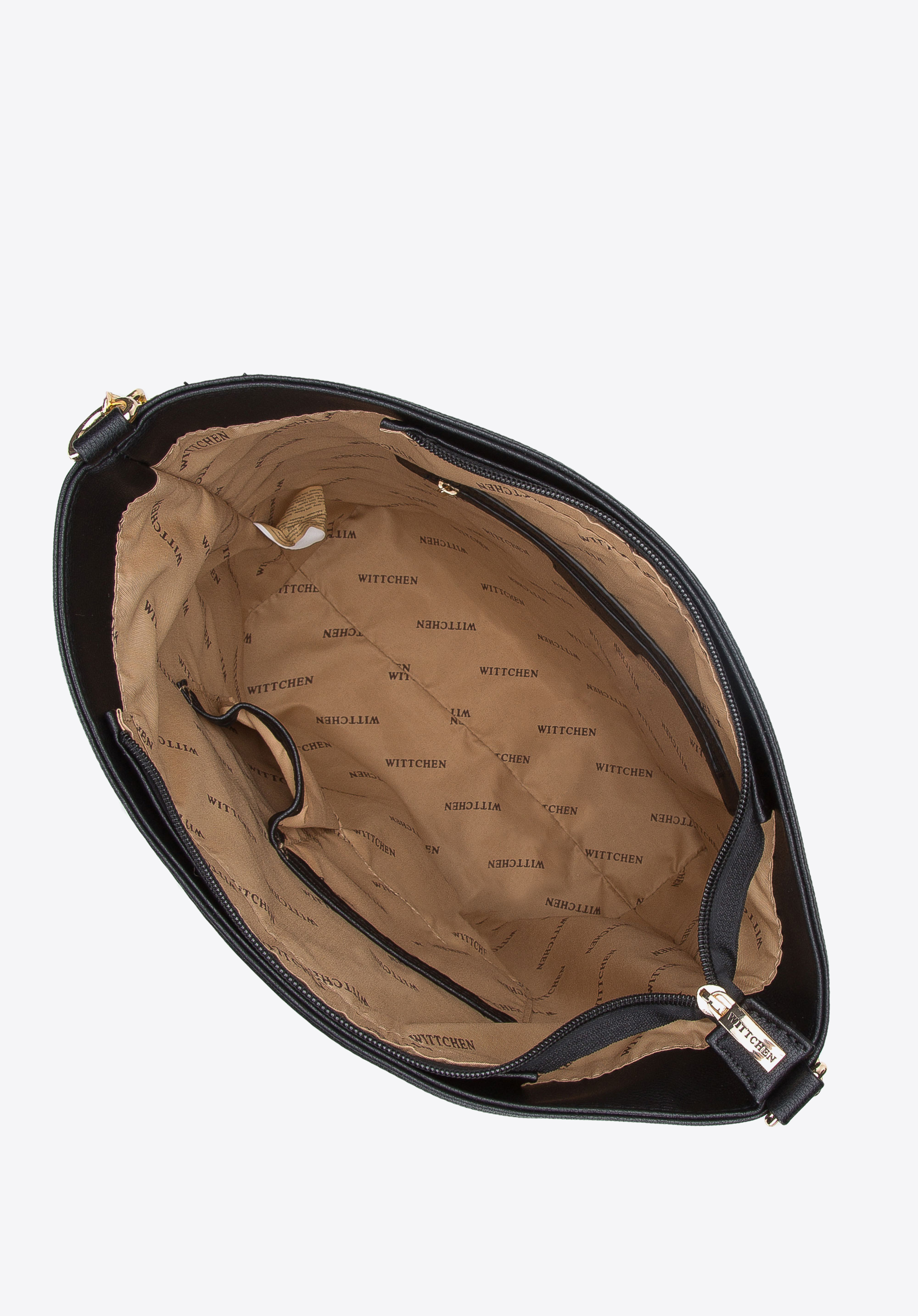 Torebka worek z plecionką na łańcuszku