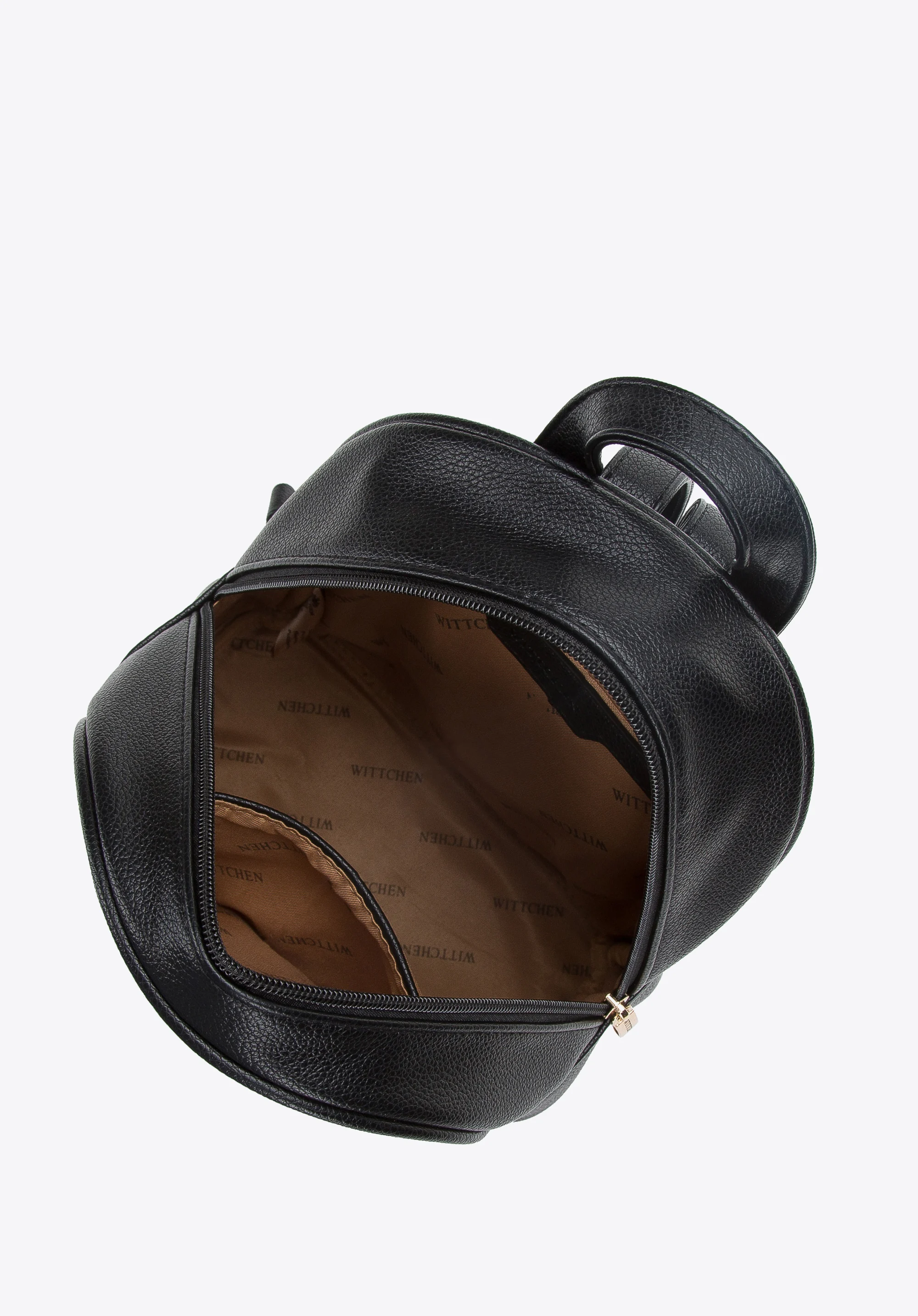 Damski plecak z ekoskóry z plecionką