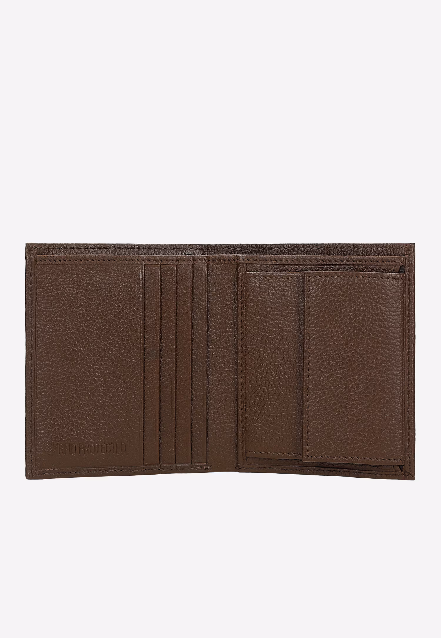 Elegancki brązowy portfel męski ze skóry licowej