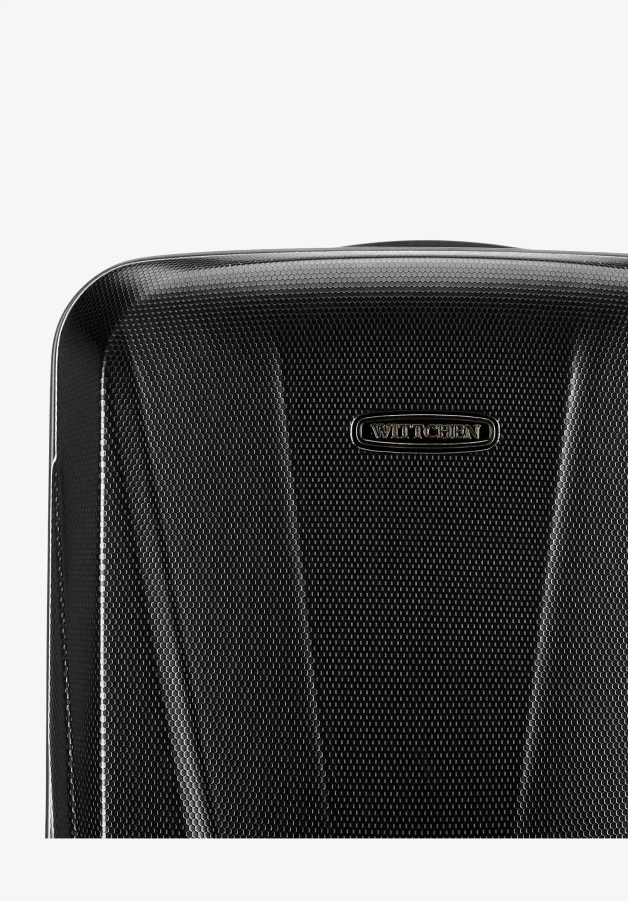 Walizka kabinowa z polikarbonu geometryczna