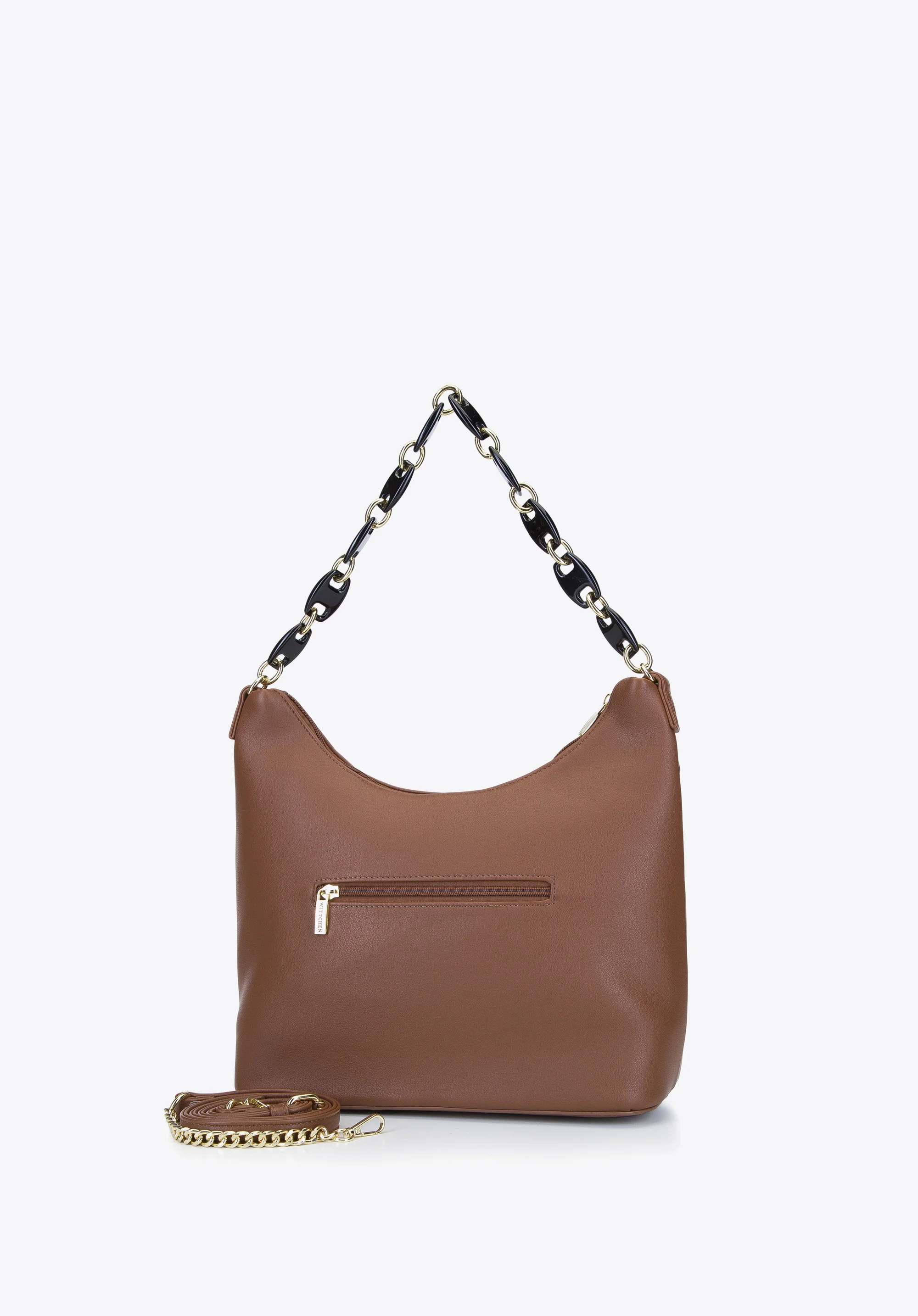 Torebka worek z łańcuchem z tworzywa