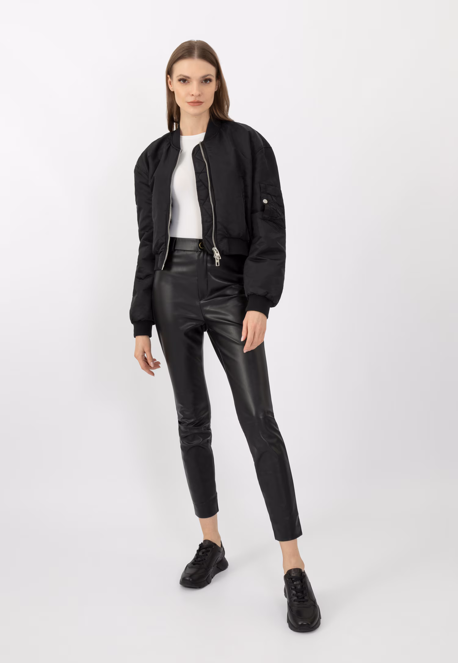 Czarne półbuty damskie