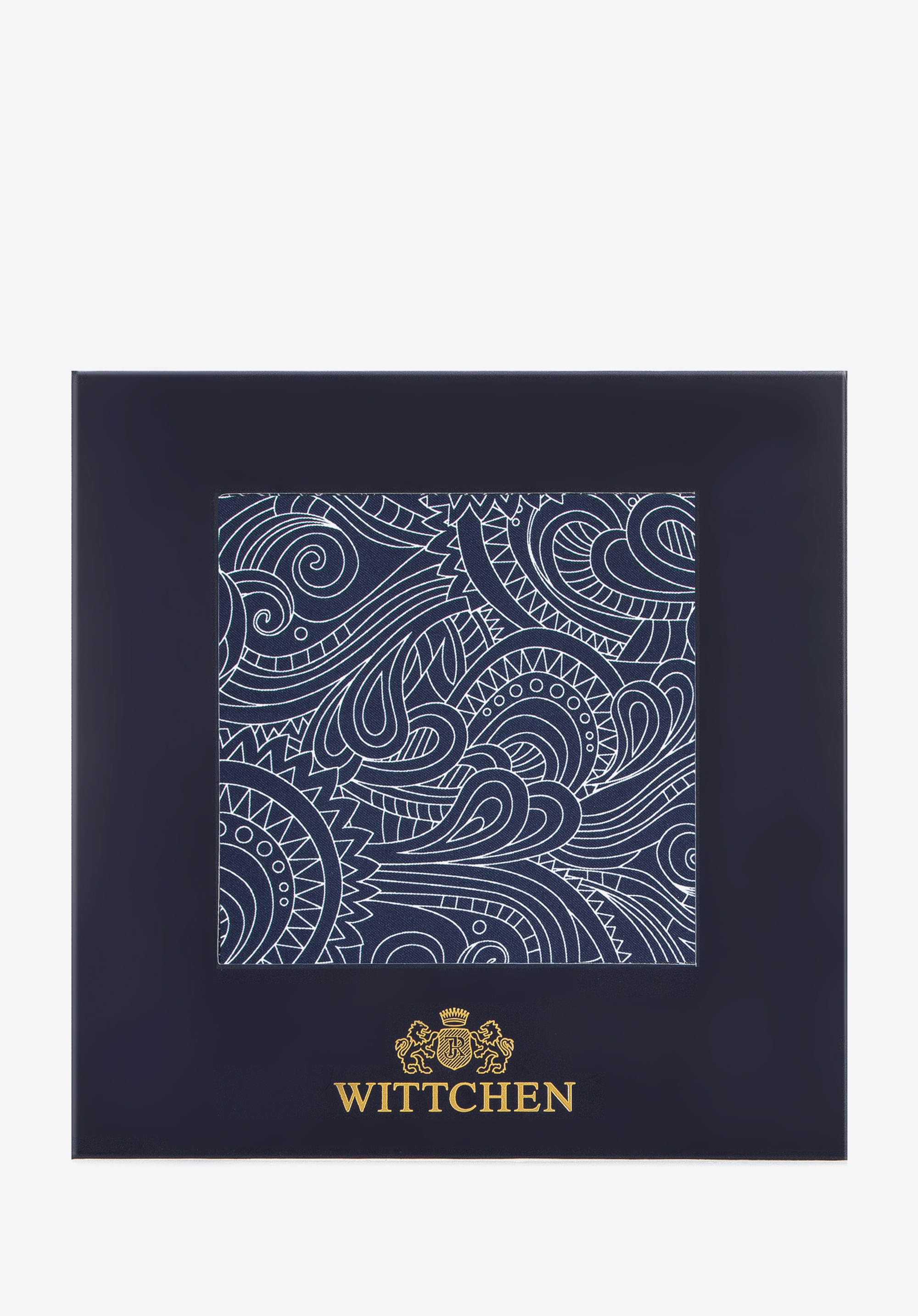 Poszetka jedwabna we wzory