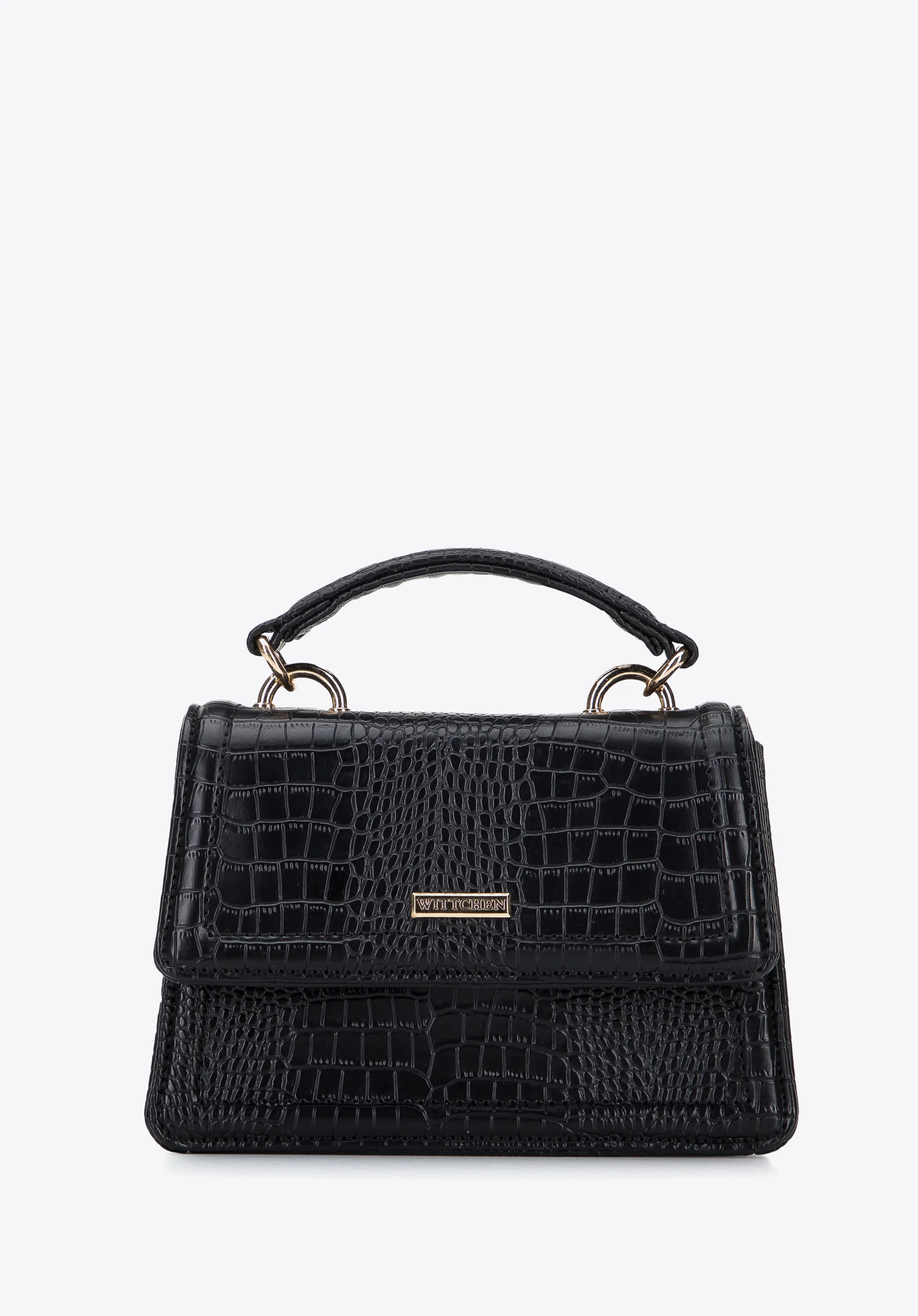 Minikuferek z ekoskóry o fakturze croco