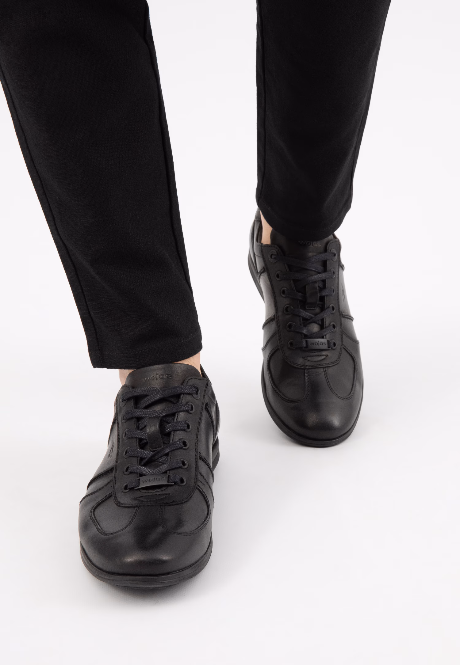 Jasnobrązowe sneakersy męskie ze skóry licowej