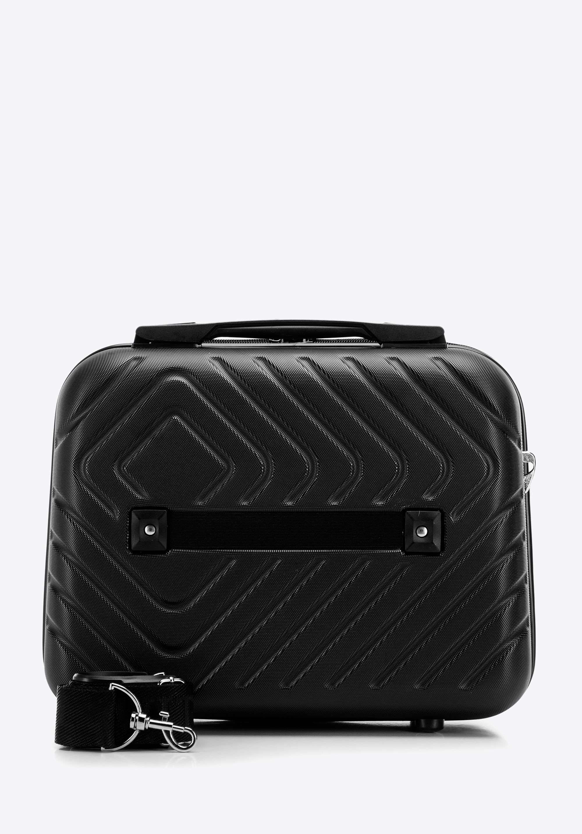 Walizka kabinowa z ABS-u z geometrycznym tłoczeniem