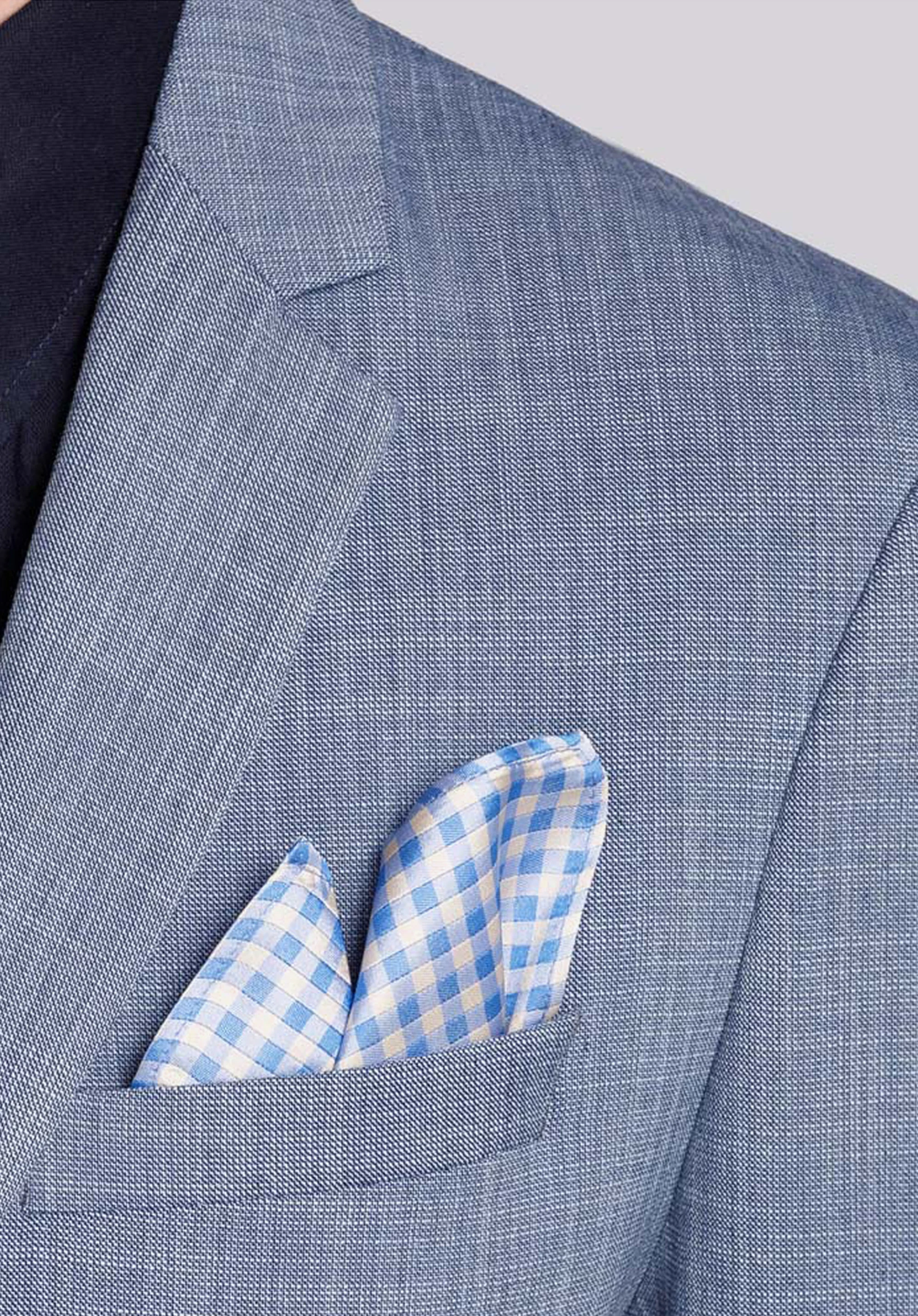 Poszetka z jedwabiu wzorzysta mała