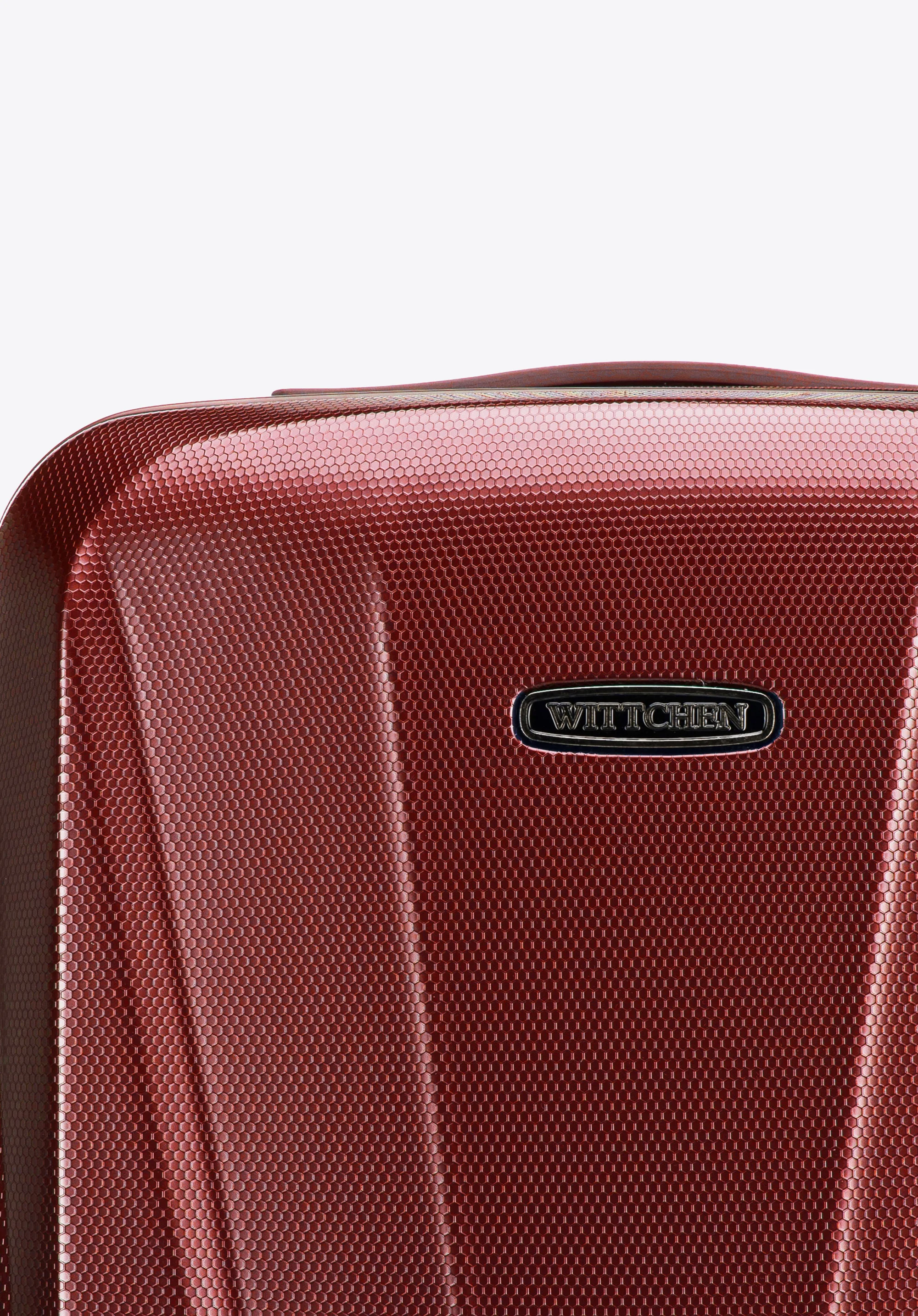 Walizka kabinowa z polikarbonu geometryczna