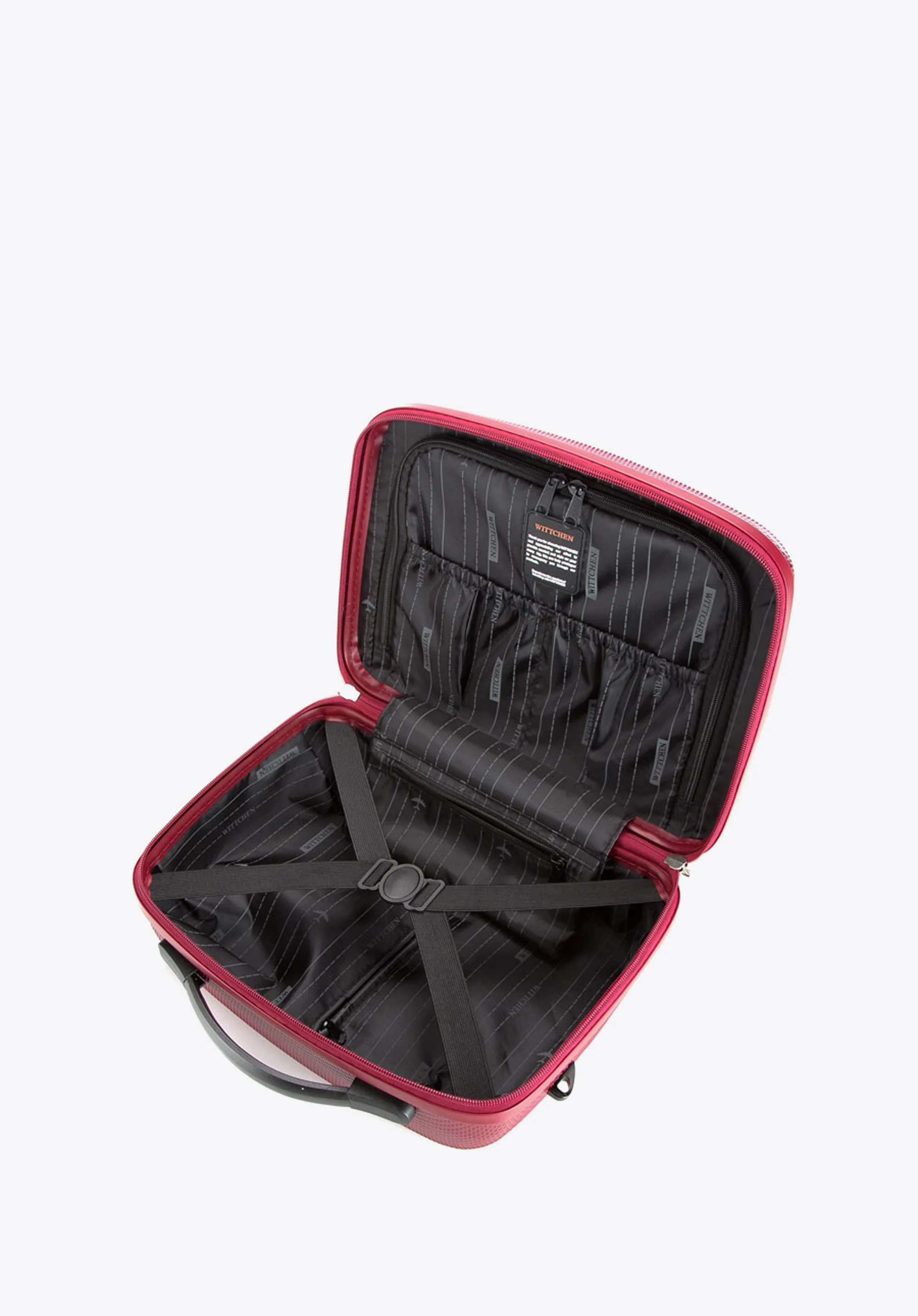 Walizka kabinowa z polikarbonu jednokolorowa