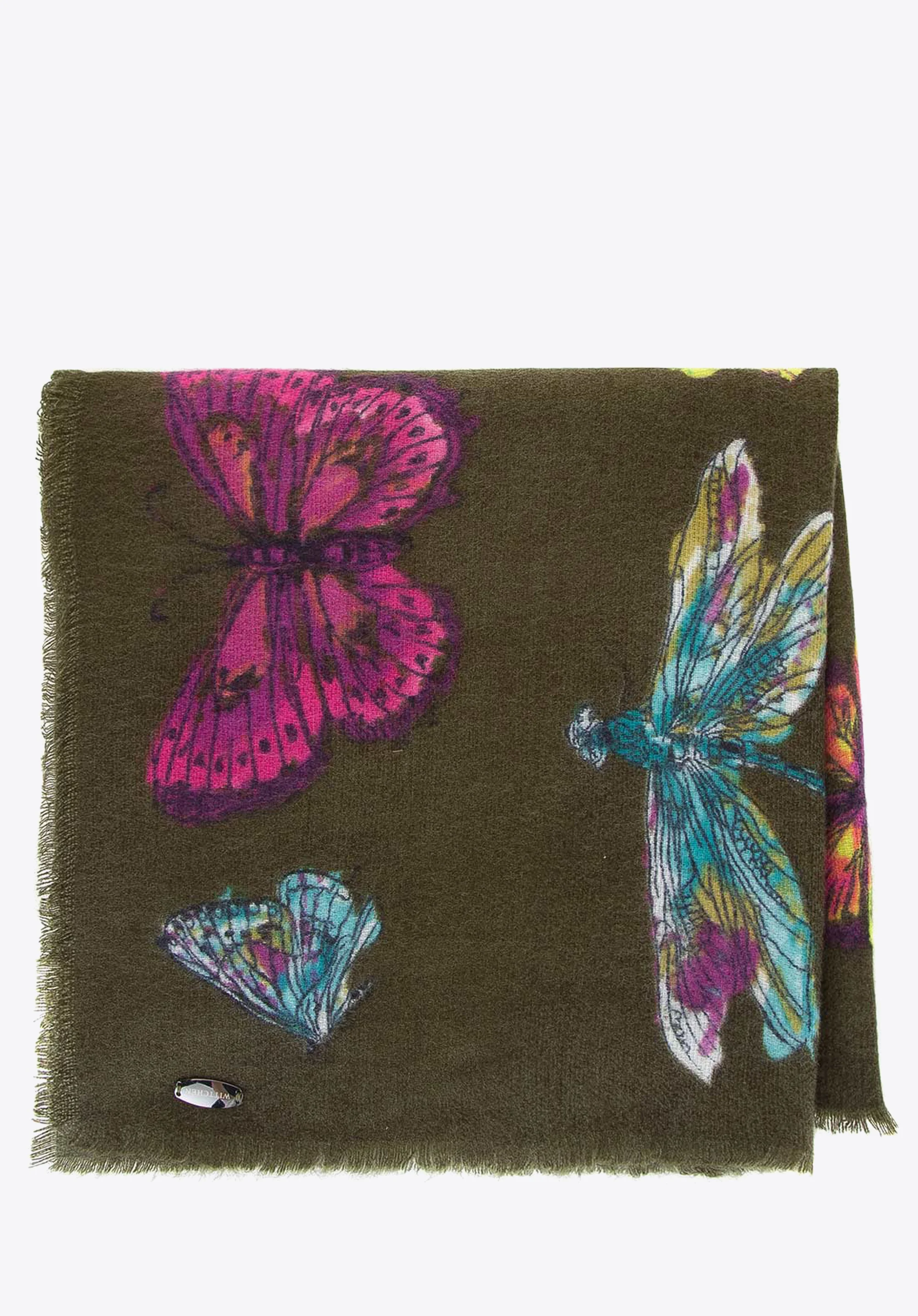 Damski szal we wzór motyli