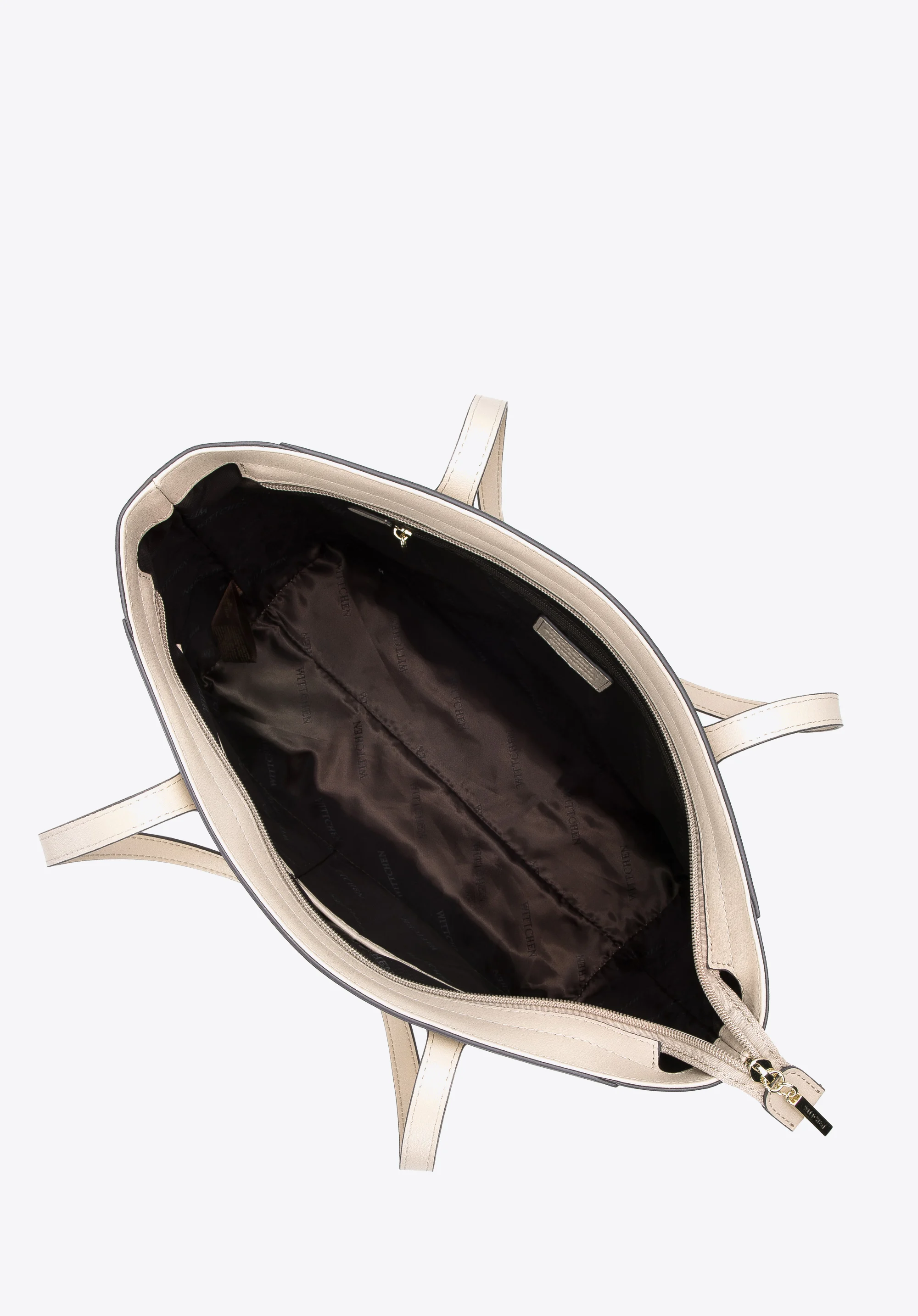 Torebka shopperka skórzana w monogram