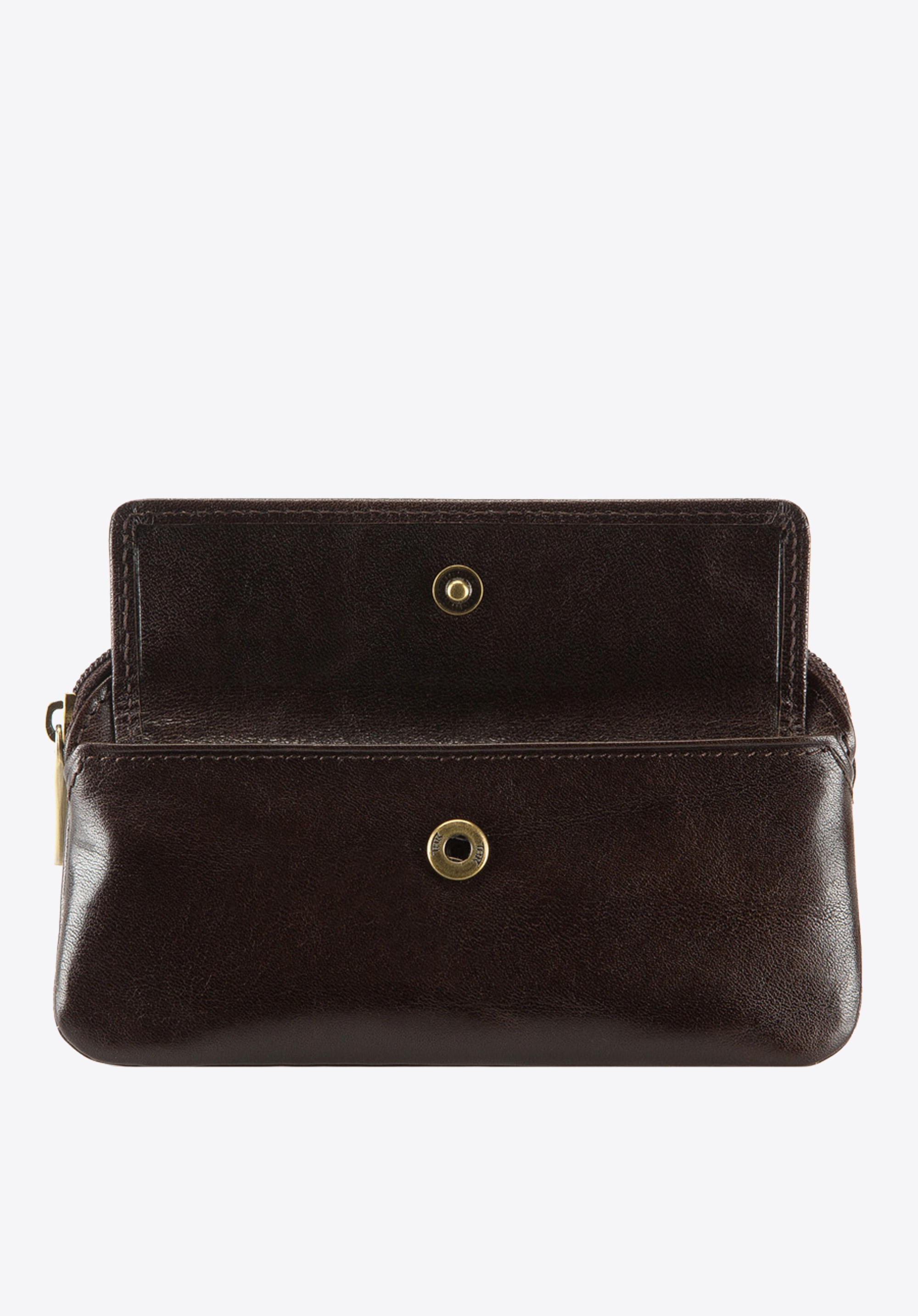 Etui na klucze skórzane z kieszenią